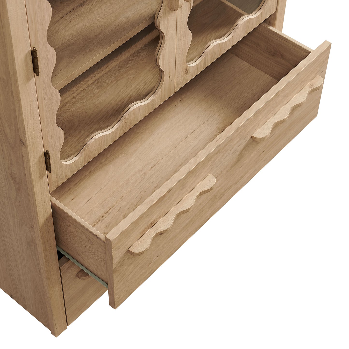 Rory 76 Inch Arched Kitchen Pantry Display Cabinet by Modway EEI-7589-LOA