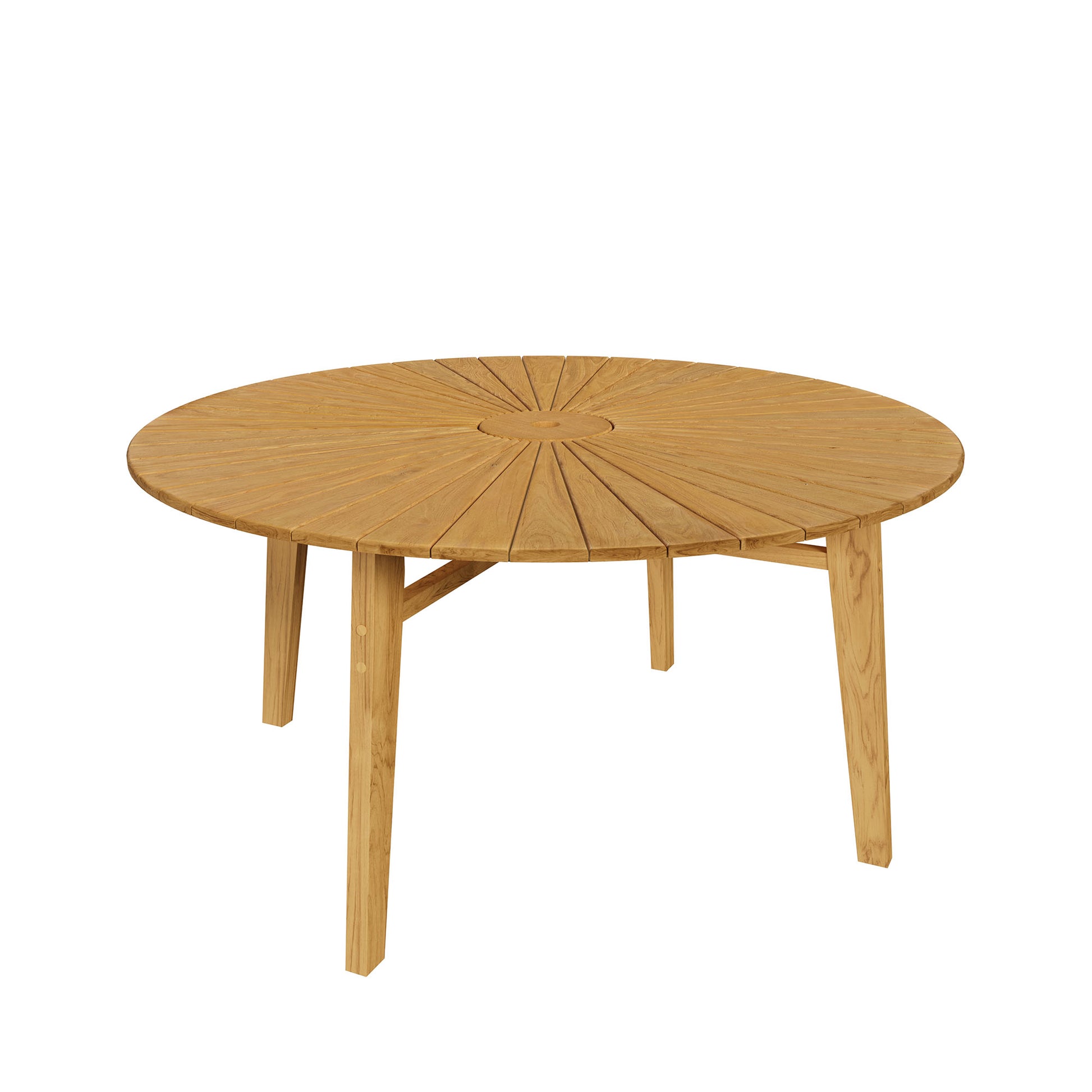 Cielo 59" Sunburst Outdoor Patio Teak Dining Table by Modway