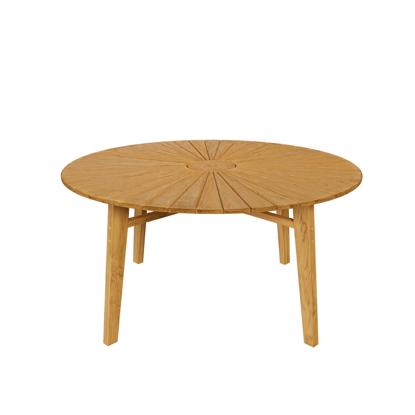 Cielo 59" Sunburst Outdoor Patio Teak Dining Table by Modway