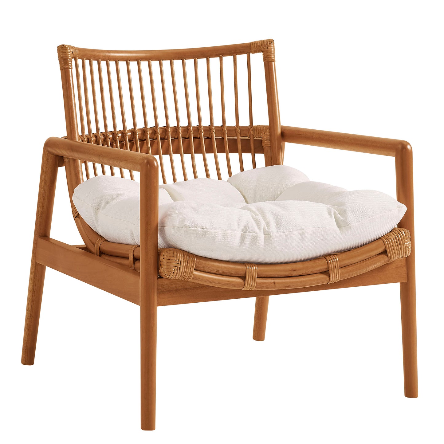 Tula Wood Rattan Lounge Chair by Modway