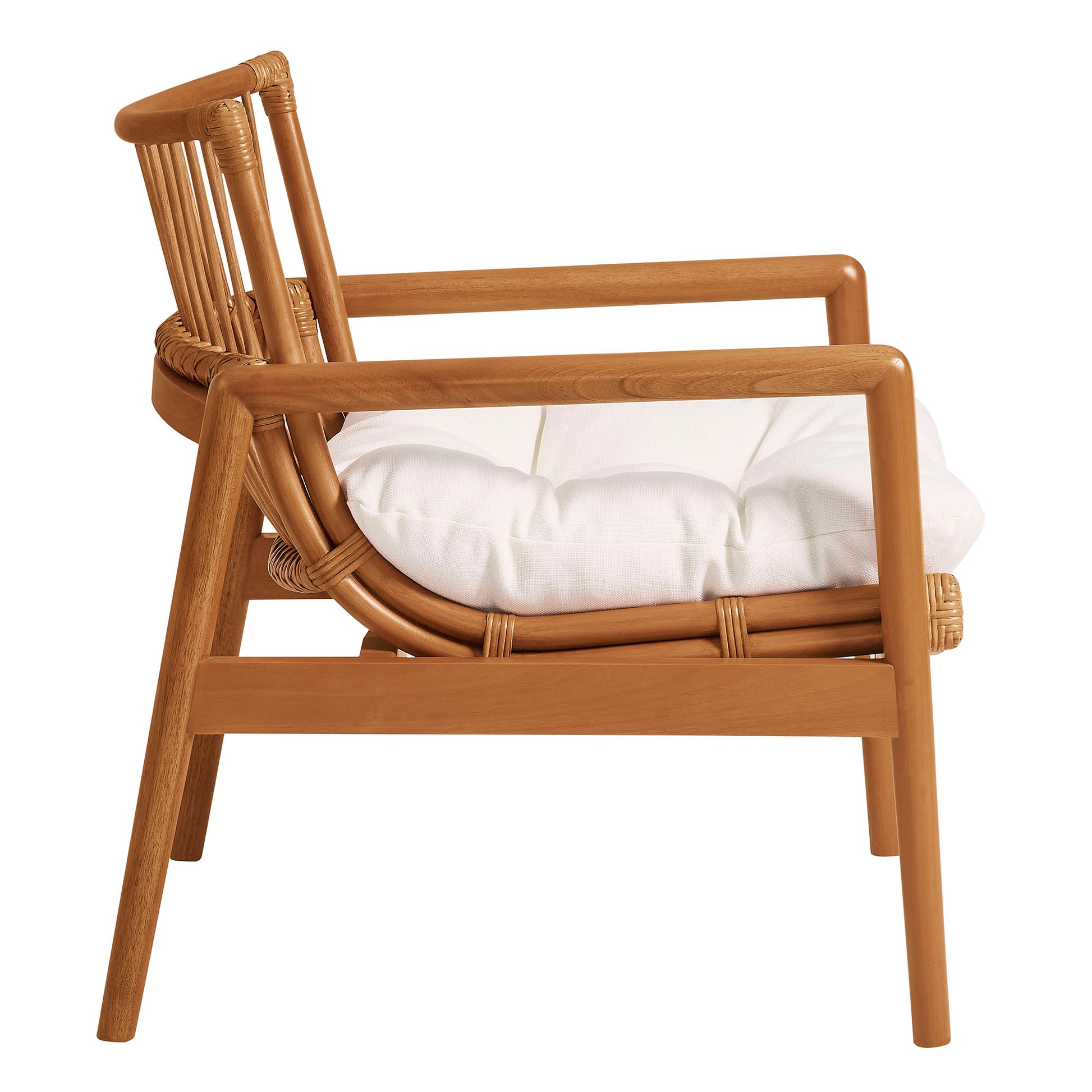 Tula Wood Rattan Lounge Chair by Modway