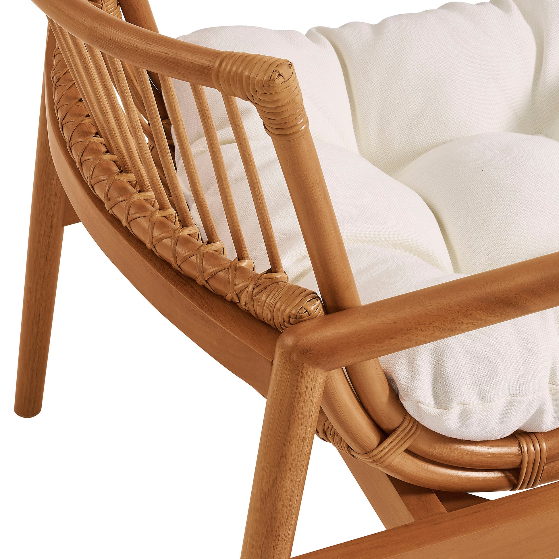 Tula Wood Rattan Lounge Chair by Modway