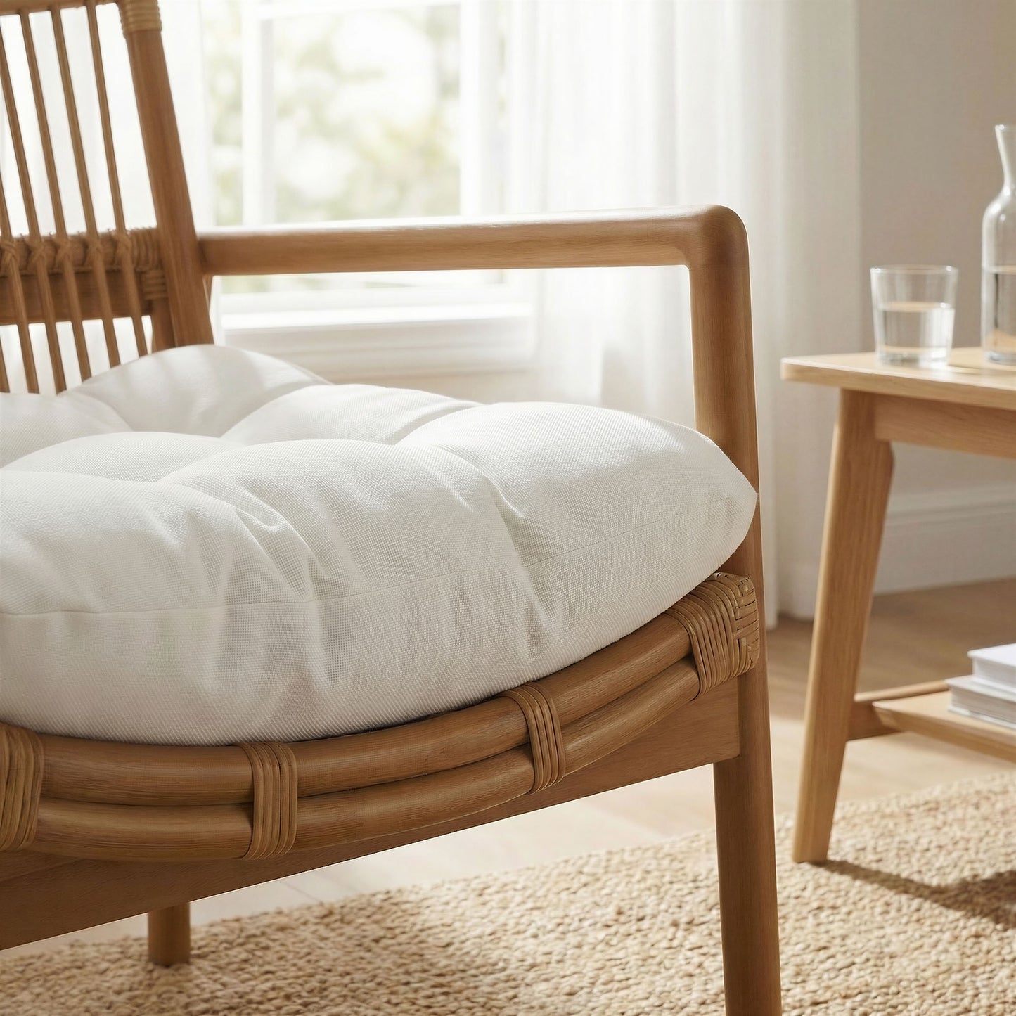 Tula Wood Rattan Lounge Chair by Modway