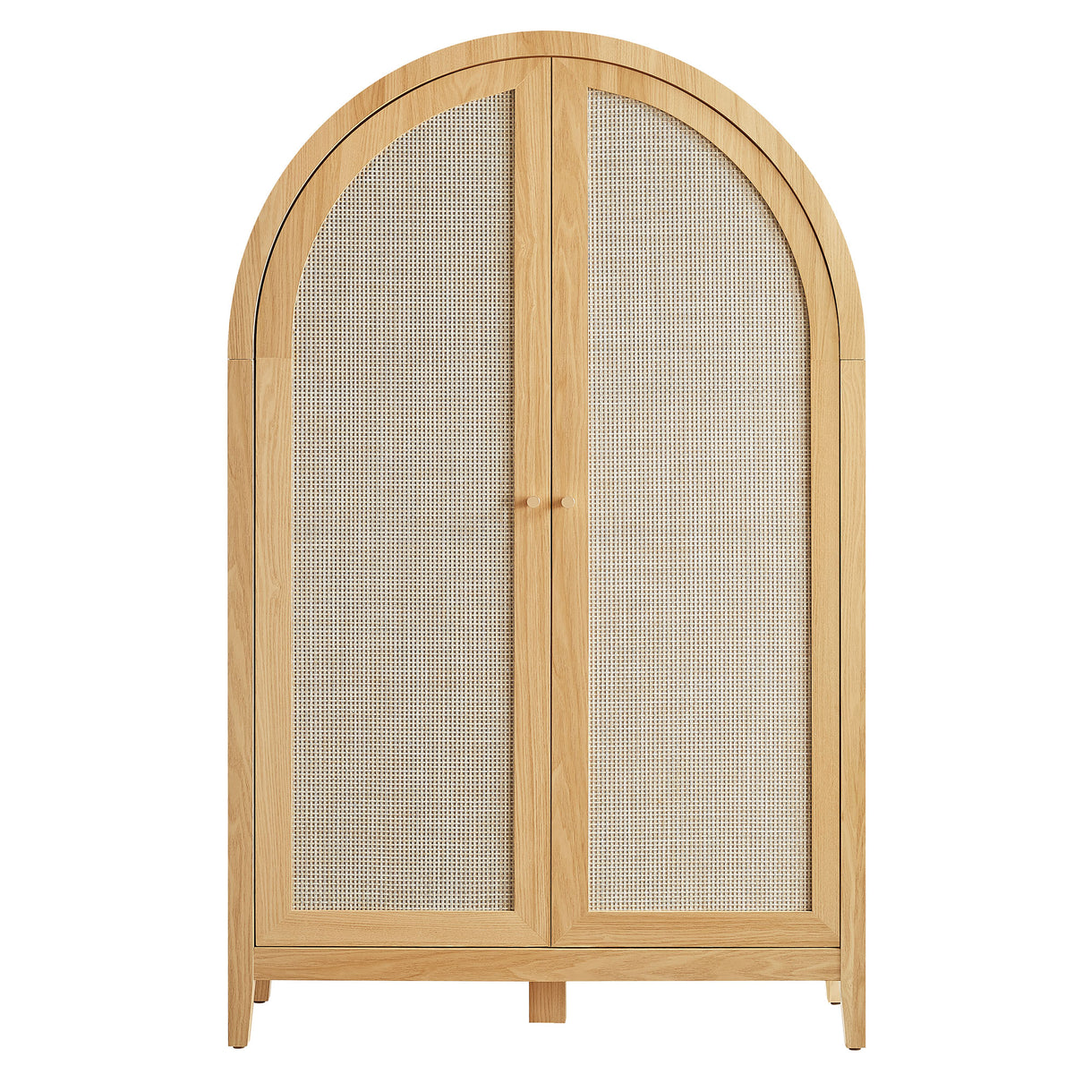 Calista 63 Inch Arched Storage Cabinet With Folding Desk by Modway