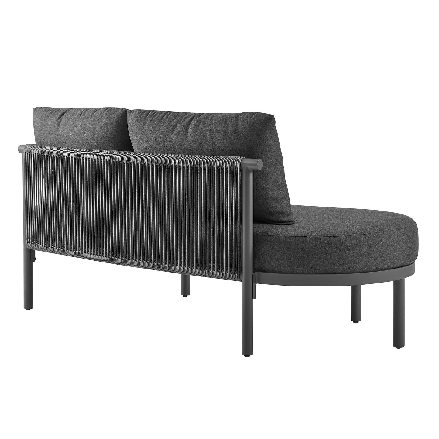 Porta Left-Arm Facing Outdoor Patio Aluminum Modular Piece by Modway