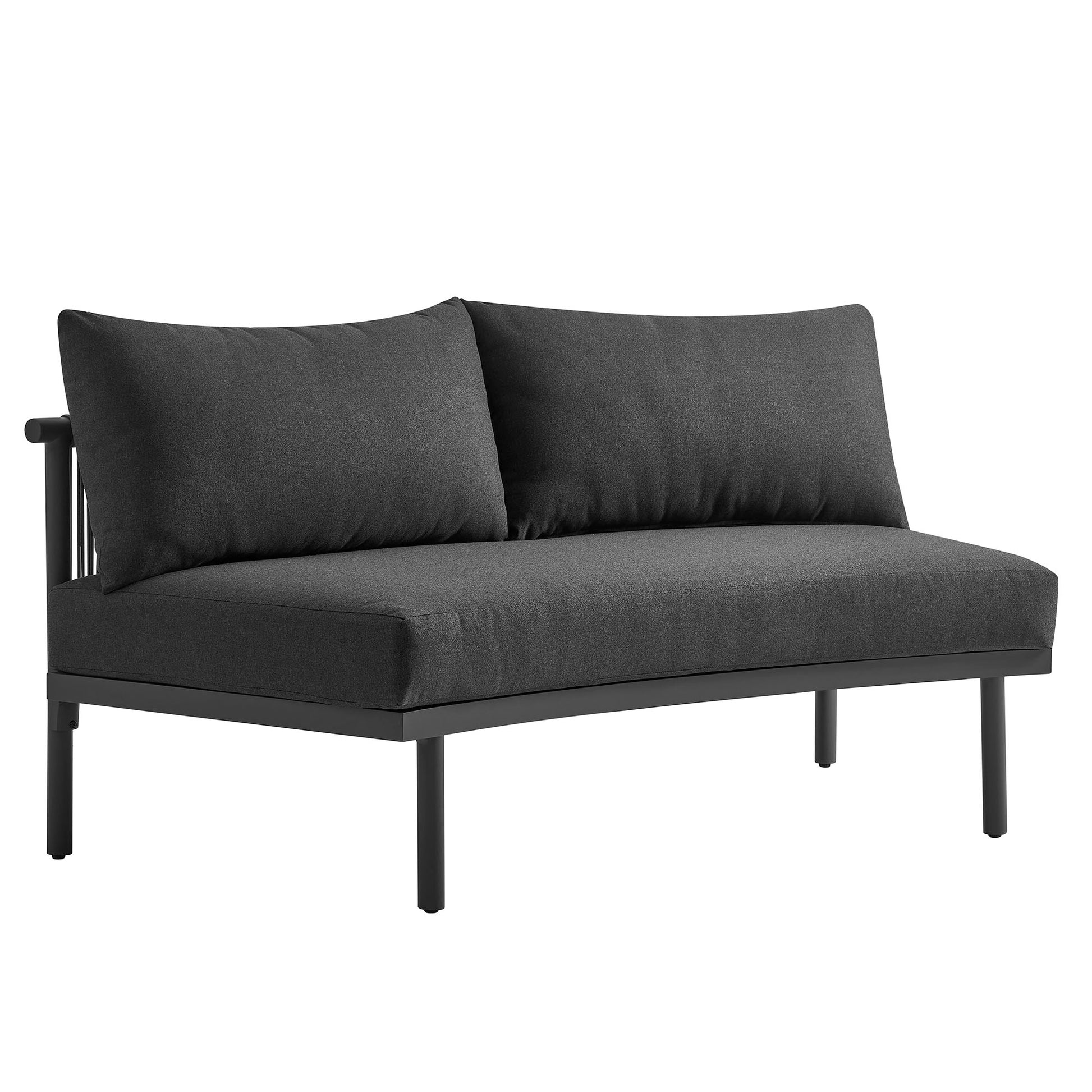 Porta 5 Piece Outdoor Patio Aluminum Modular Sofa Set by Modway
