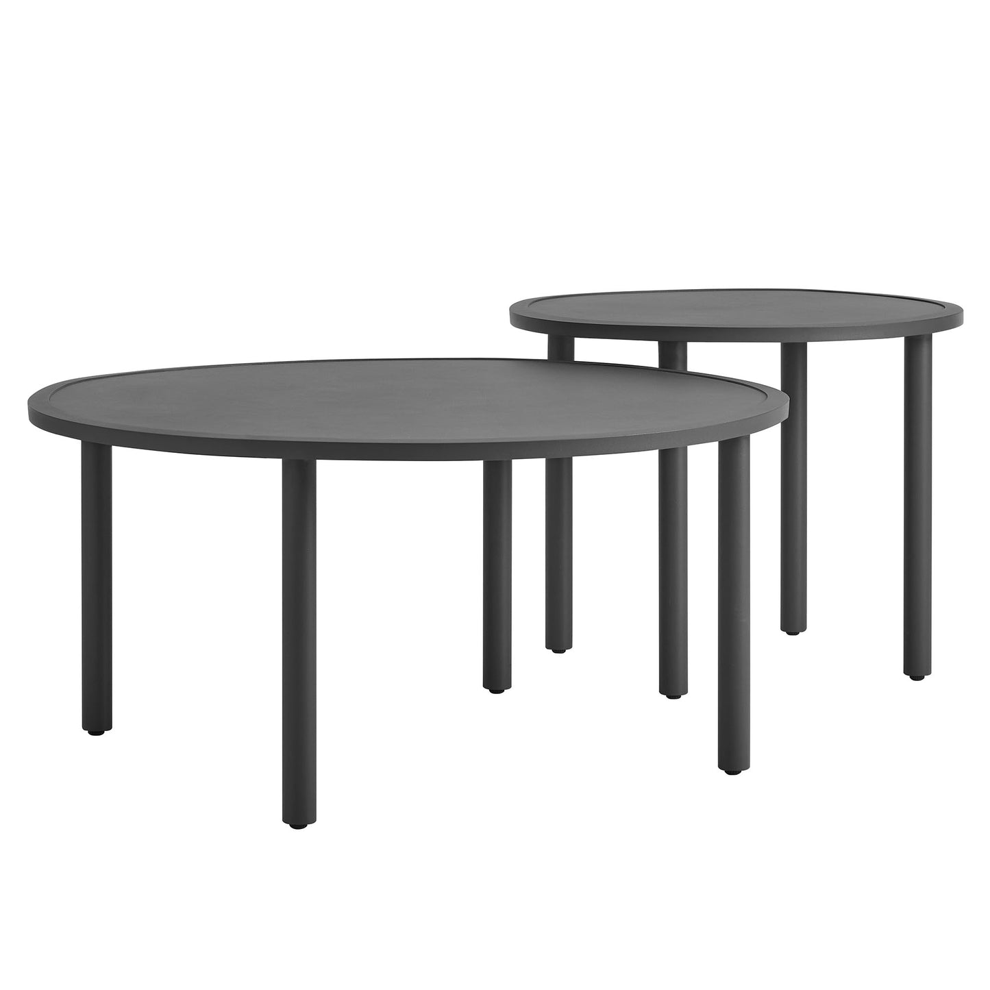 Porta 2 Piece Nesting Outdoor Patio Aluminum Coffee Table Set by Modway