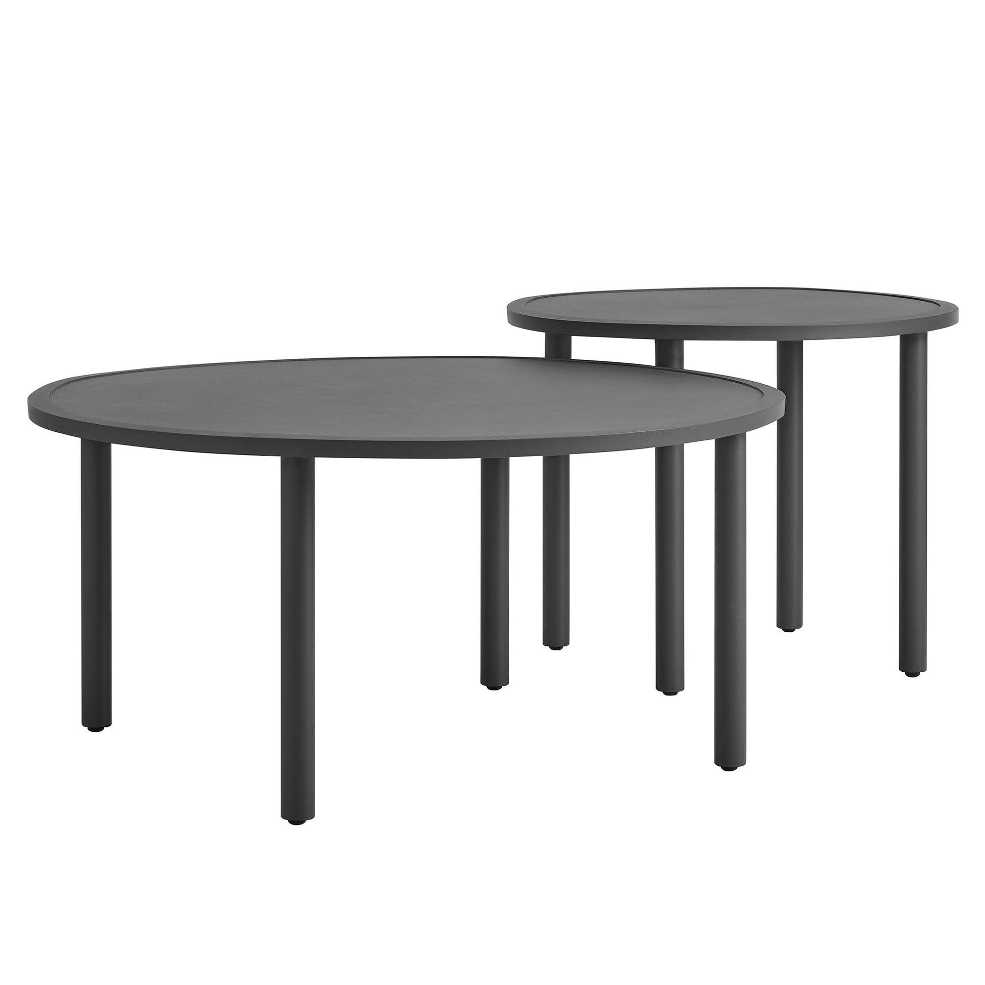Porta 2 Piece Nesting Outdoor Patio Aluminum Coffee Table Set by Modway