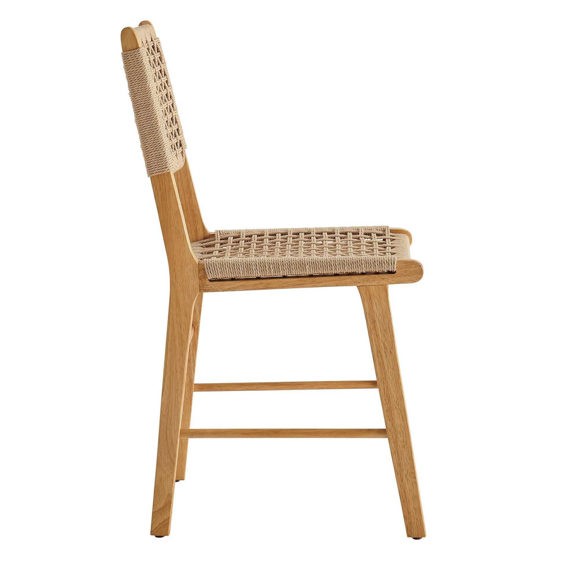 Tindra Woven Dining Chairs Set of 2 by Modway