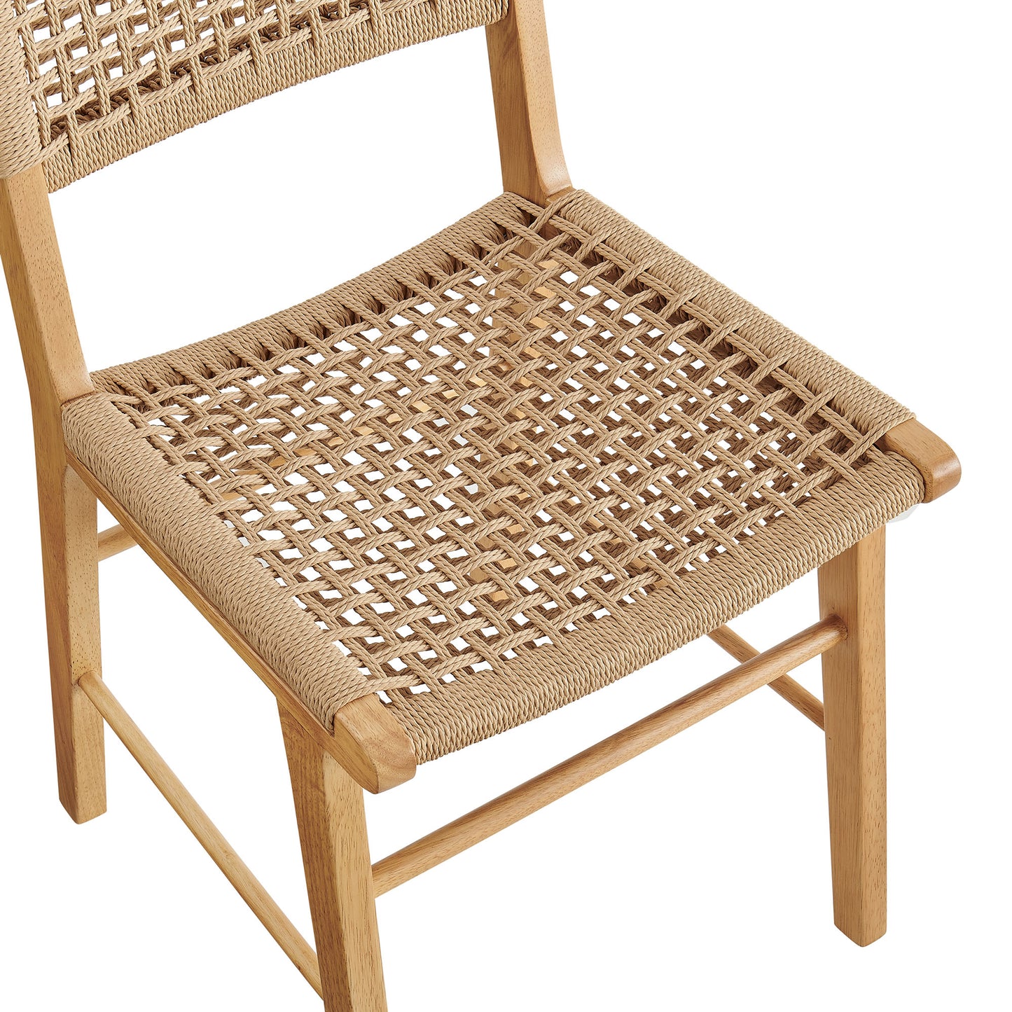 Tindra Woven Dining Chairs Set of 2 by Modway