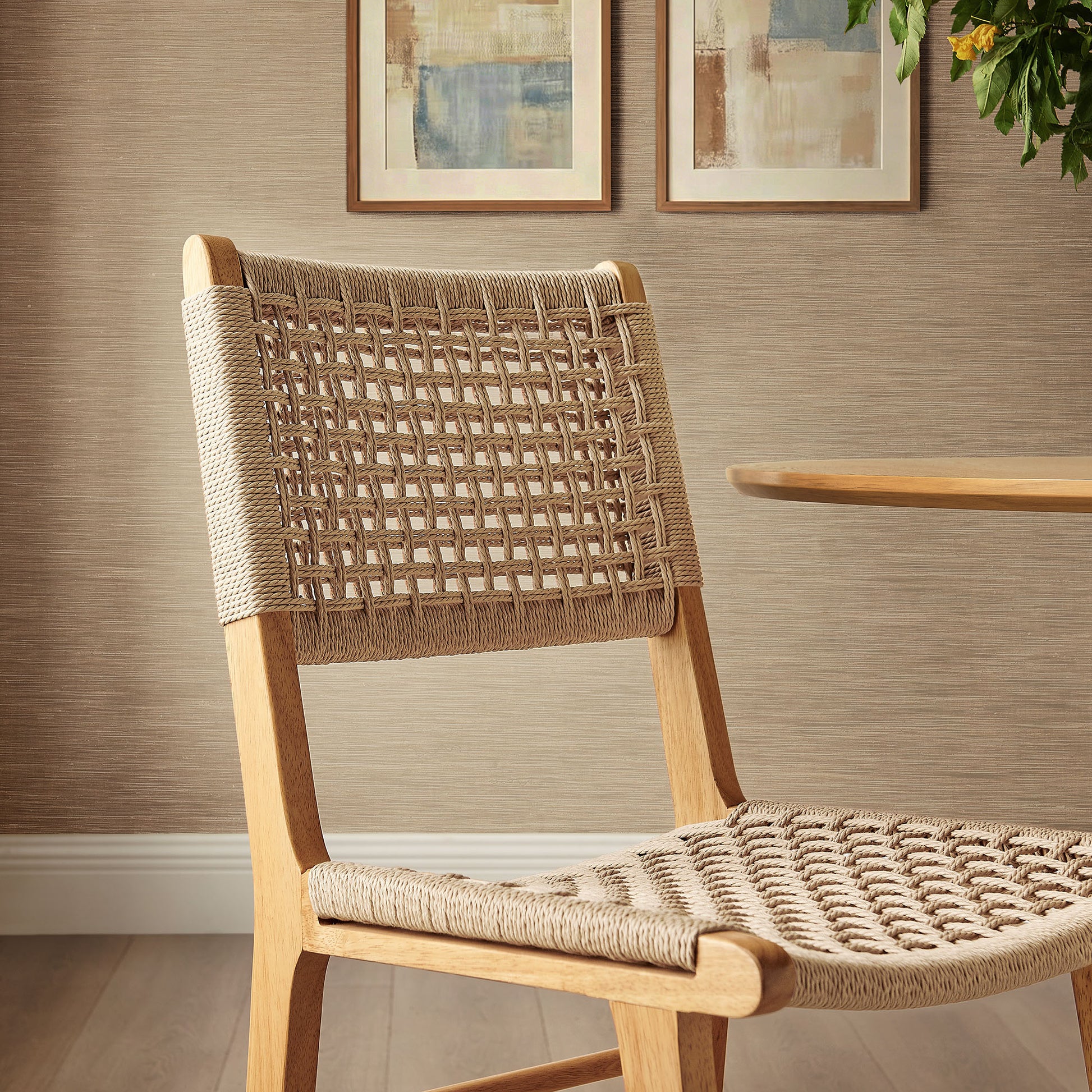 Tindra Woven Dining Chairs Set of 2 by Modway