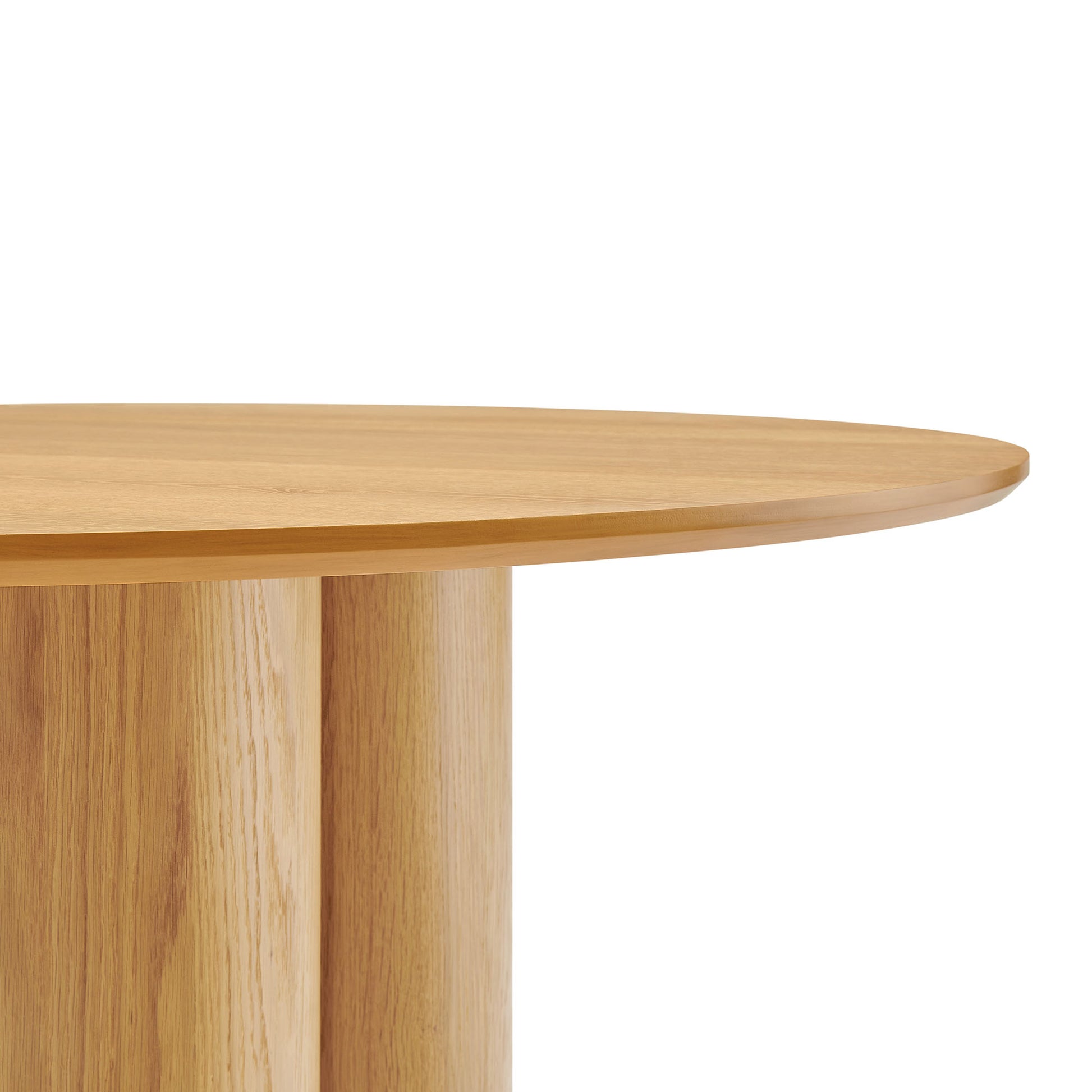 Renwick 47 Inch Oak Veneer Round Pedestal Dining Table by Modway