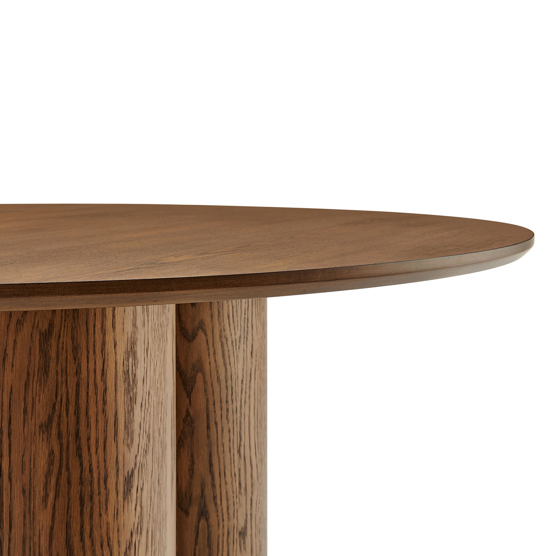 Renwick 47 Inch Oak Veneer Round Pedestal Dining Table by Modway