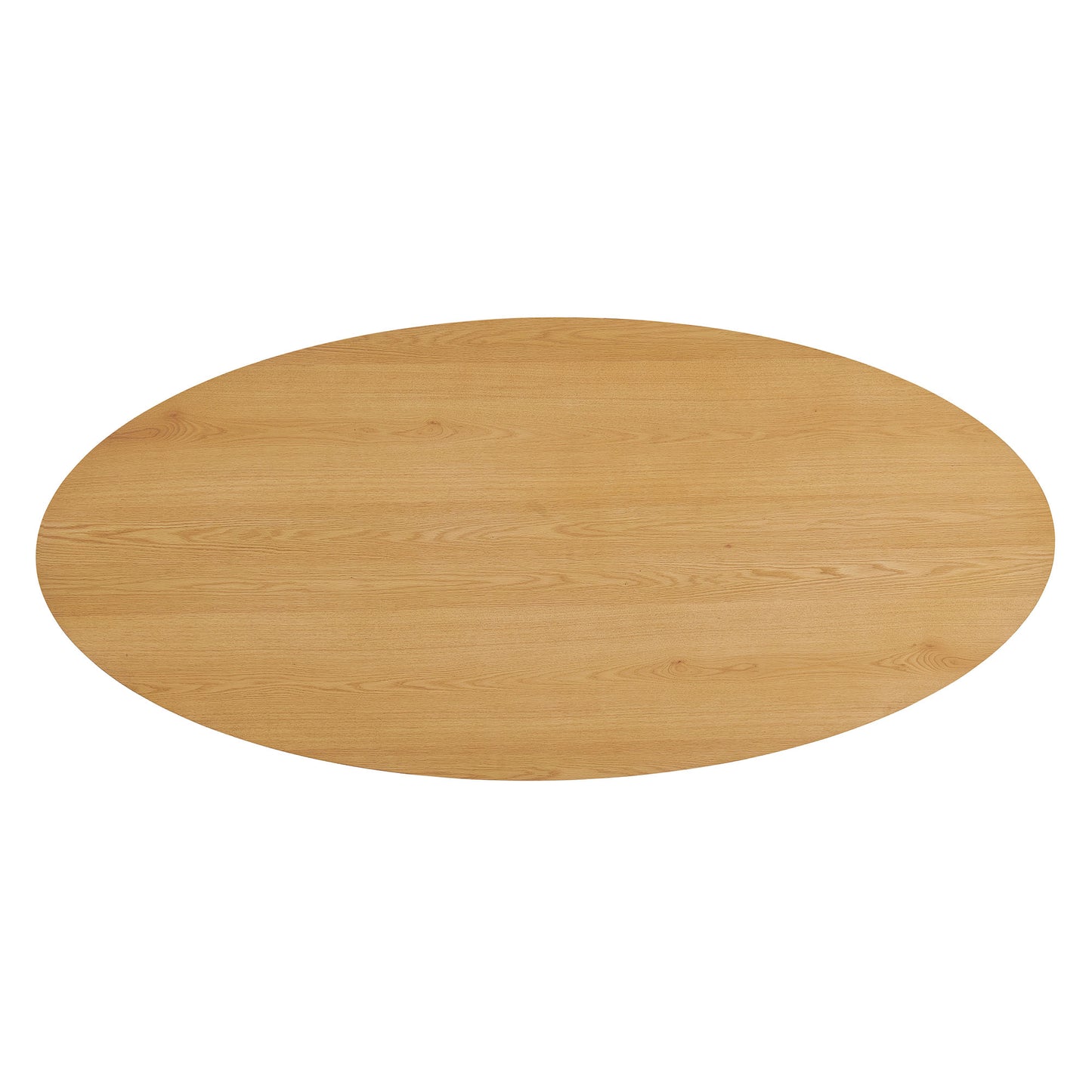 Renwick 79 Inch Oak Veneer Oval Pedestal Dining Table by Modway