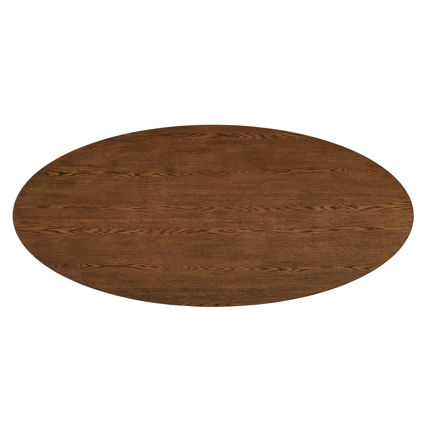 Renwick 79 Inch Oak Veneer Oval Pedestal Dining Table by Modway