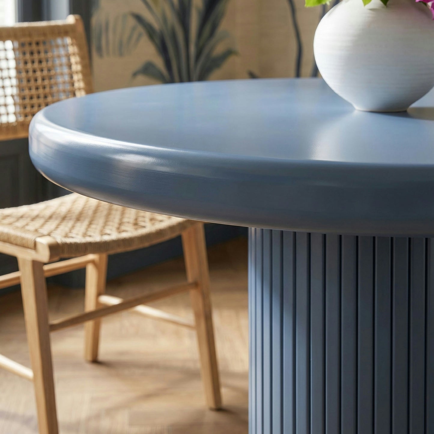 Belmonte 45 Inch Painted Wood Round Pedestal Dining Table by Modway