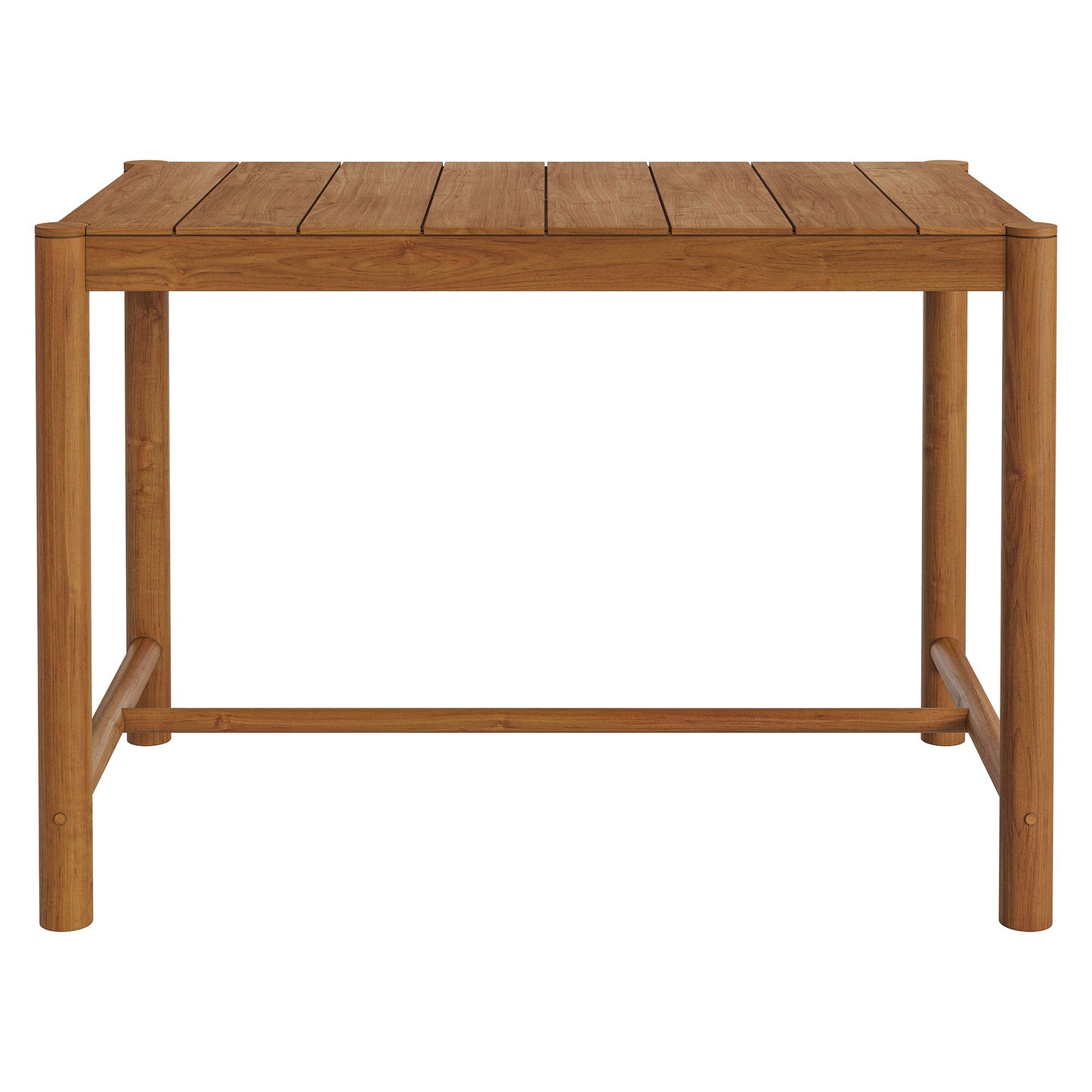 Eleni Rectangle 56-Inch Outdoor Patio Teak Wood Rectangular Bar Table by Modway