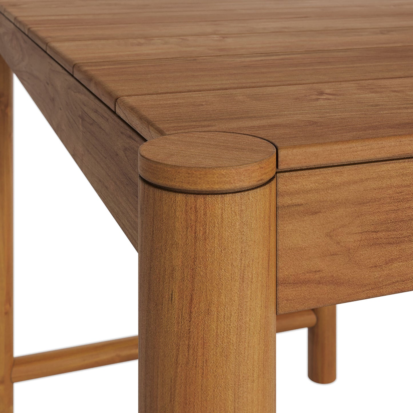 Eleni Rectangle 56-Inch Outdoor Patio Teak Wood Rectangular Bar Table by Modway
