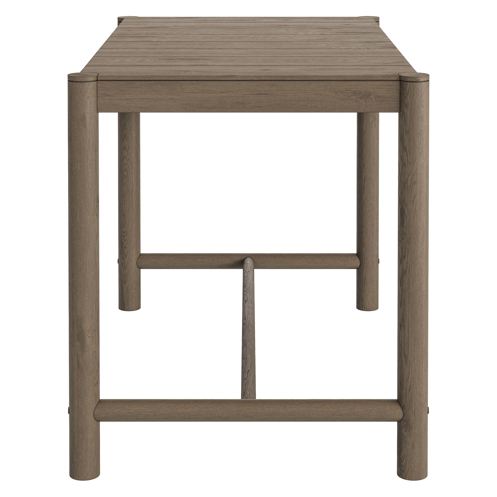 Eleni Rectangle 56-Inch Outdoor Patio Teak Wood Rectangular Bar Table by Modway