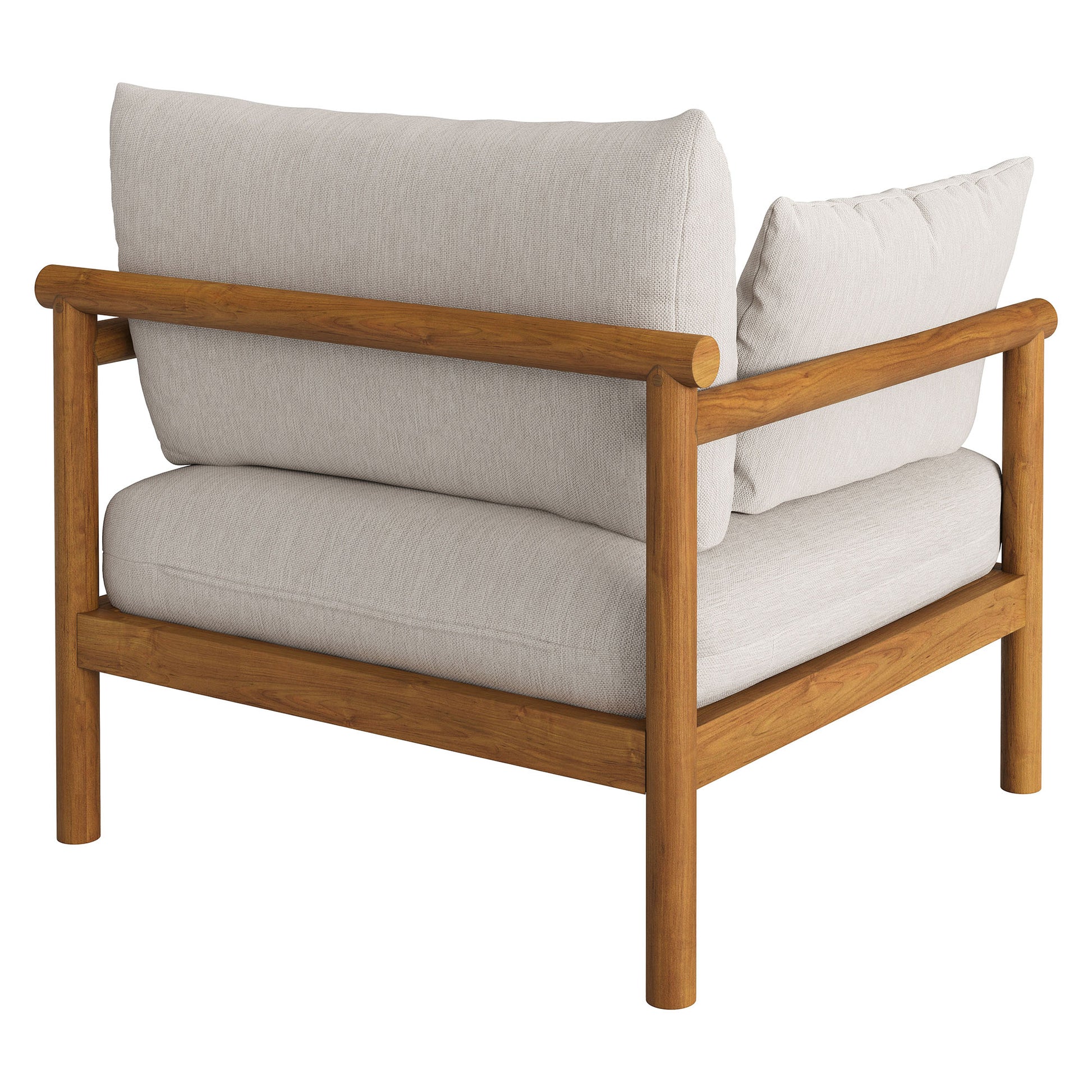 Eleni Outdoor Patio Teak Wood Armchair by Modway