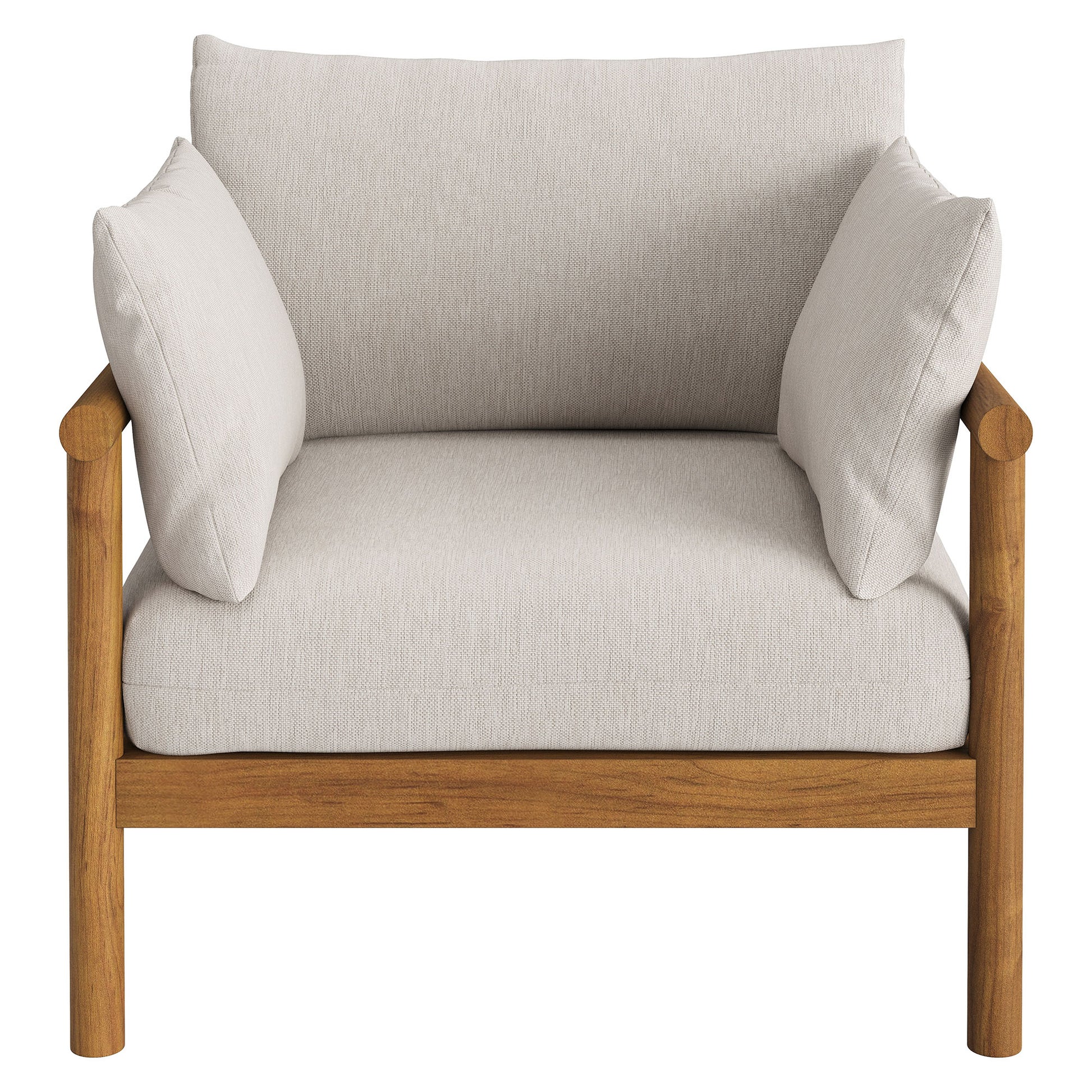 Eleni 4-Piece Outdoor Patio Teak Wood Sofa Set by Modway