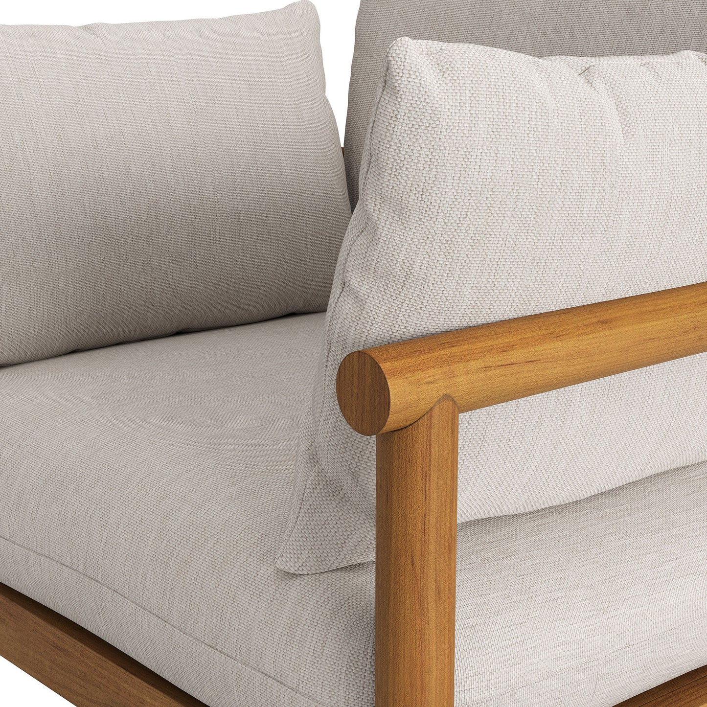 Eleni Outdoor Patio Teak Wood Armchair by Modway
