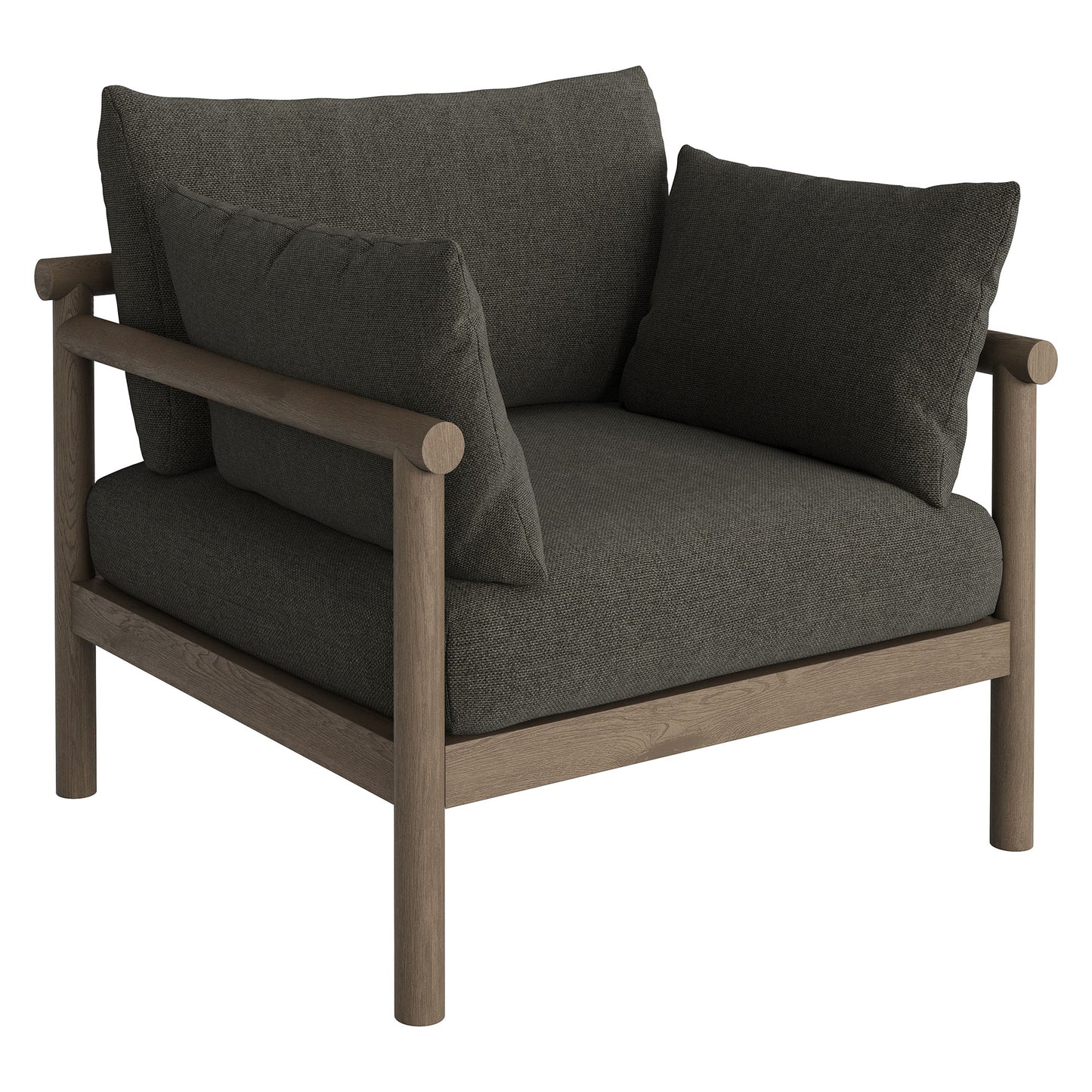 Eleni Outdoor Patio Teak Wood Armchair by Modway