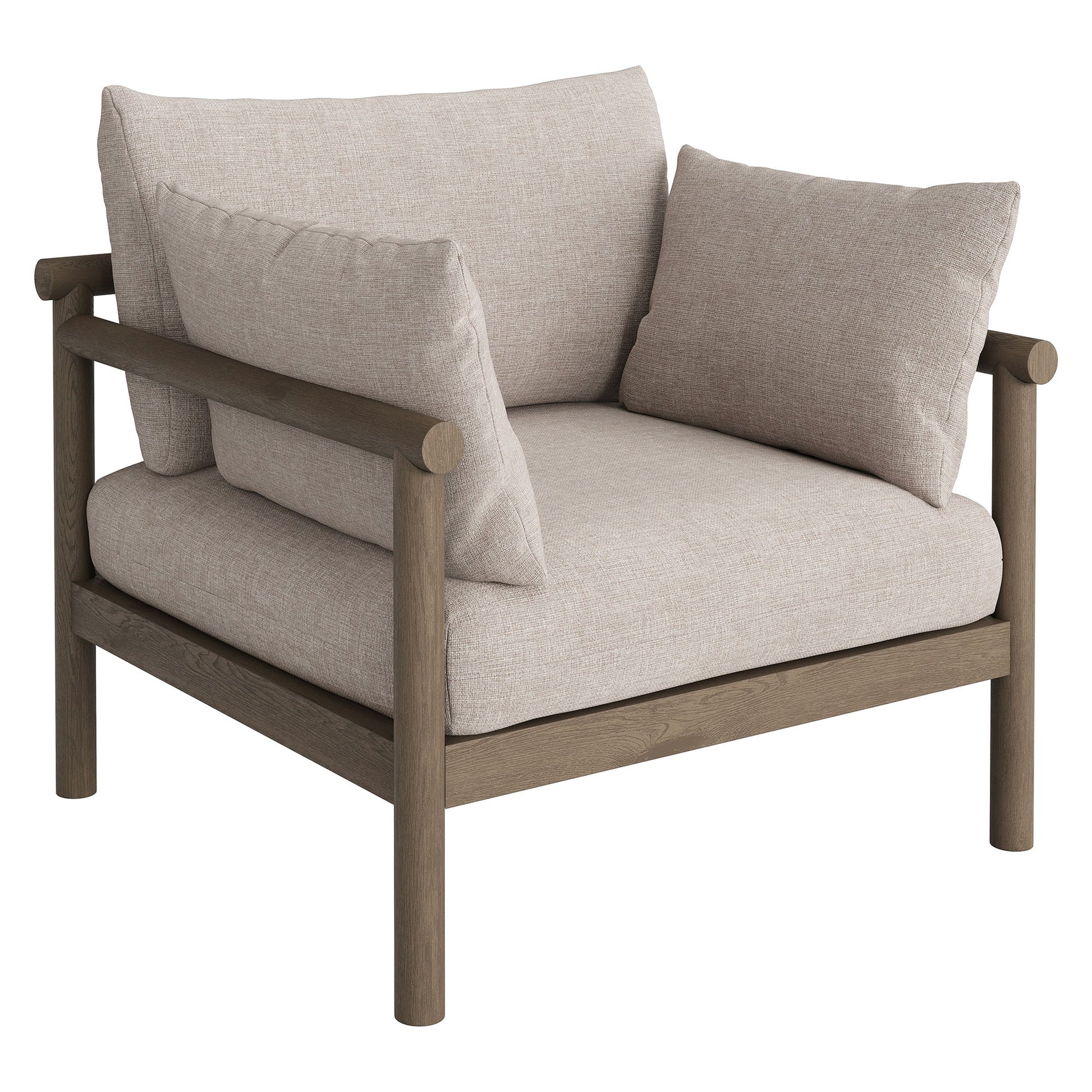 Eleni 5-Piece Outdoor Patio Teak Wood Furniture Set by Modway