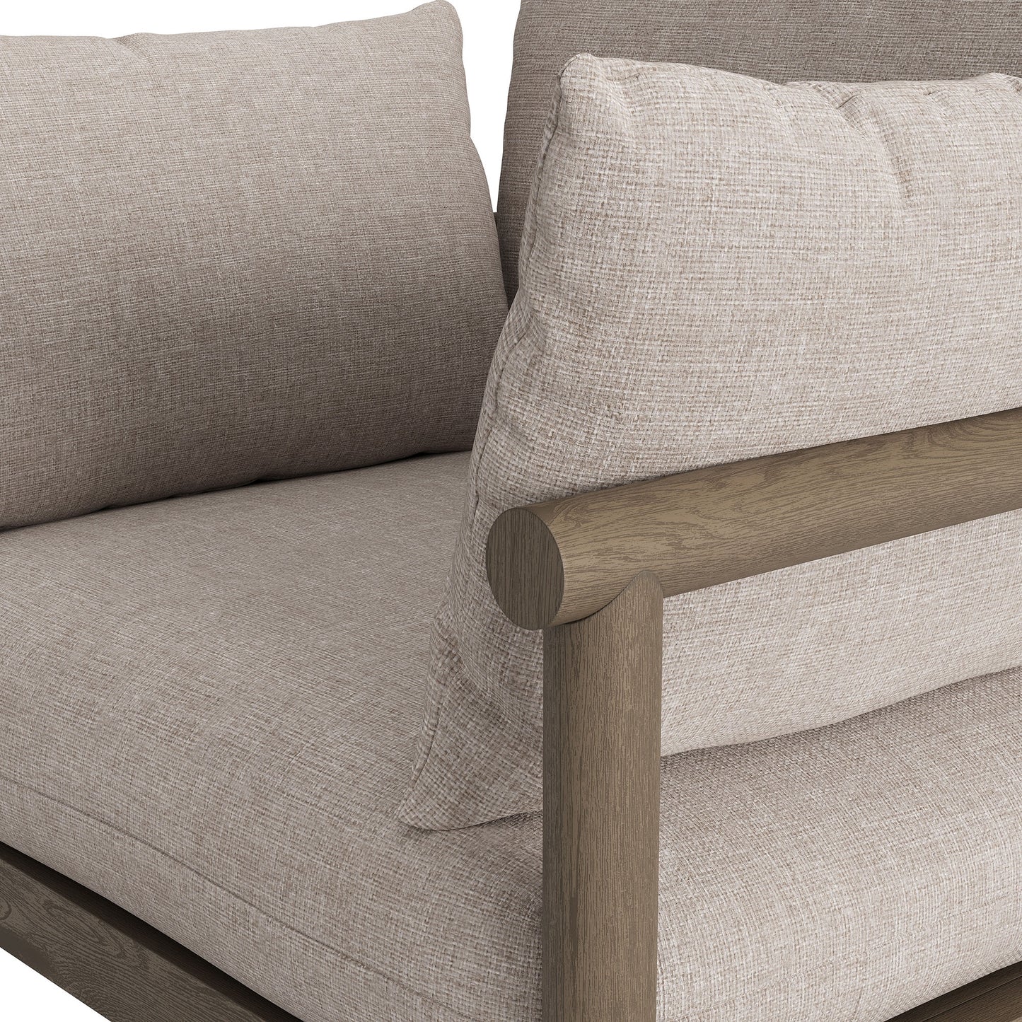 Eleni Outdoor Patio Teak Wood Armchair by Modway
