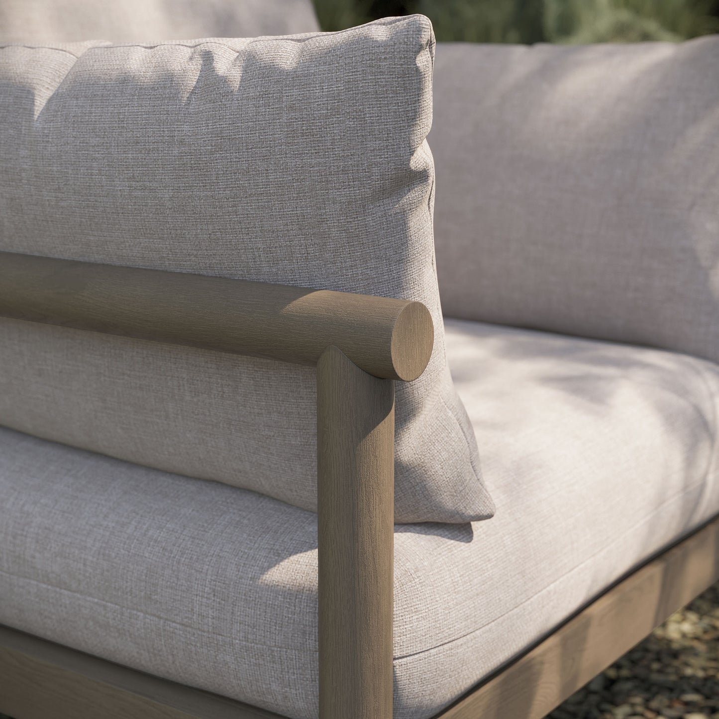 Eleni Outdoor Patio Teak Wood Armchair by Modway