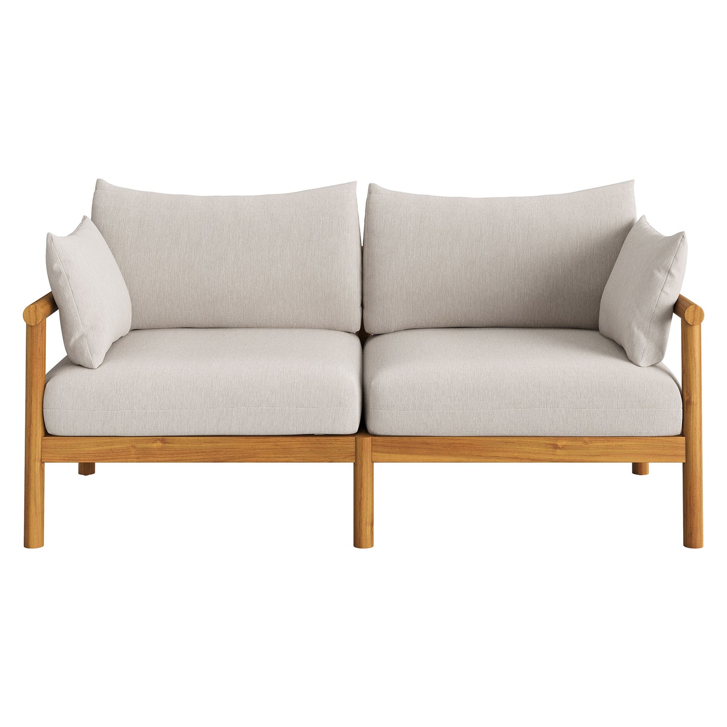 Eleni 4-Piece Outdoor Patio Teak Wood Sofa Set by Modway
