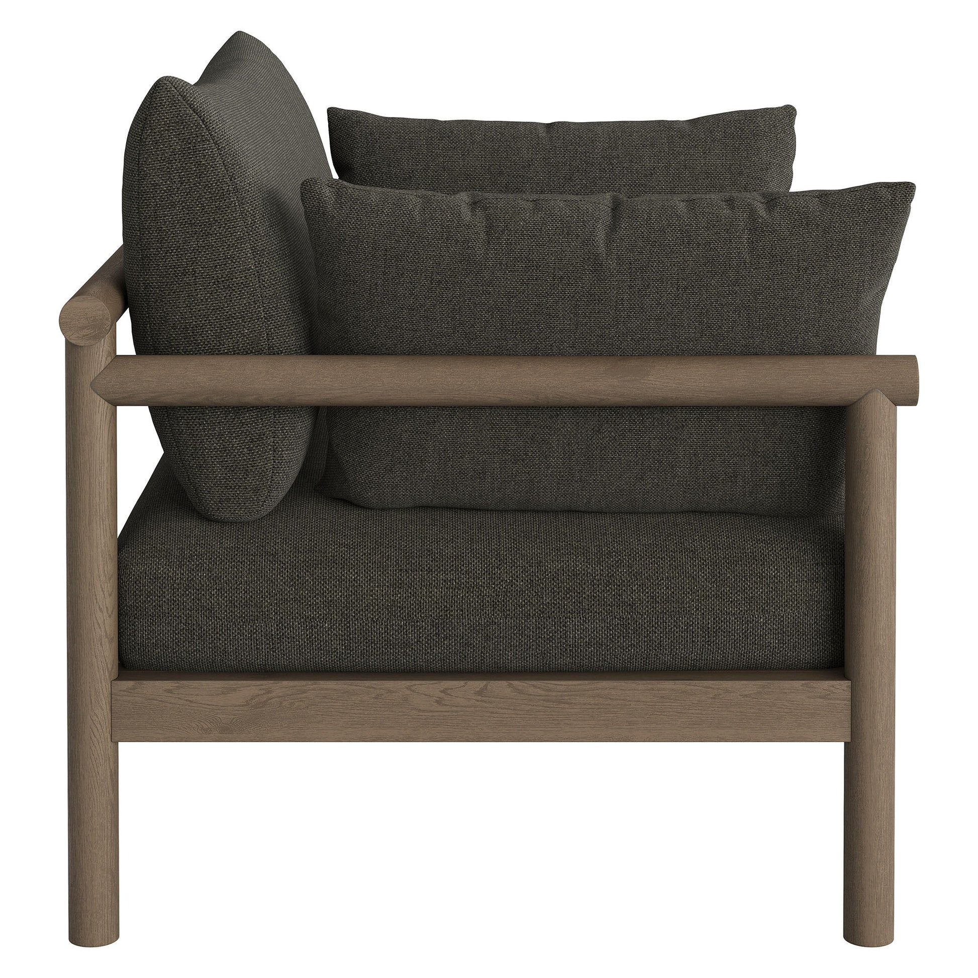 Eleni Outdoor Patio Teak Wood Loveseat by Modway