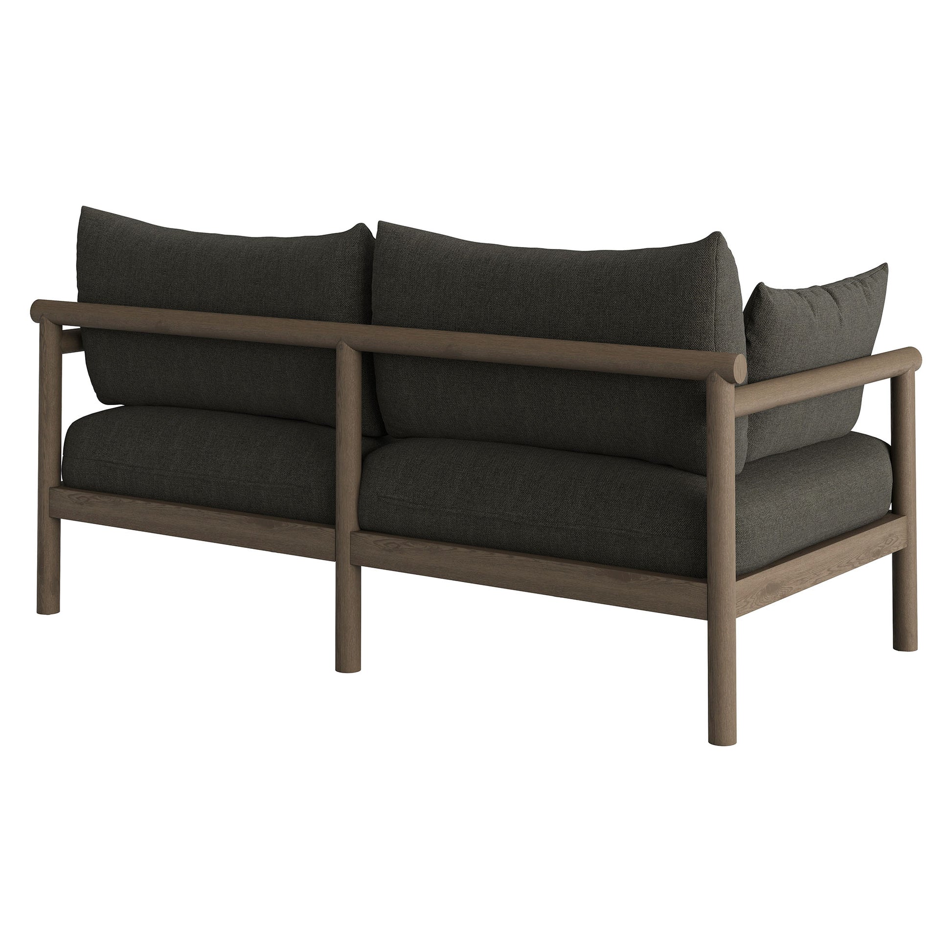 Eleni Outdoor Patio Teak Wood Loveseat by Modway