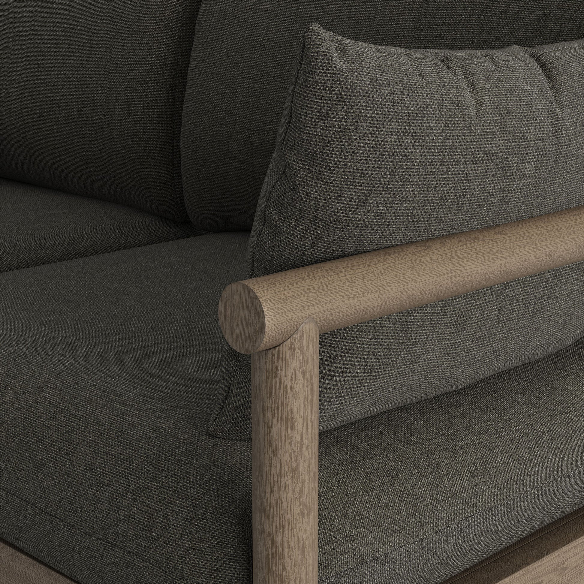 Eleni Outdoor Patio Teak Wood Loveseat by Modway