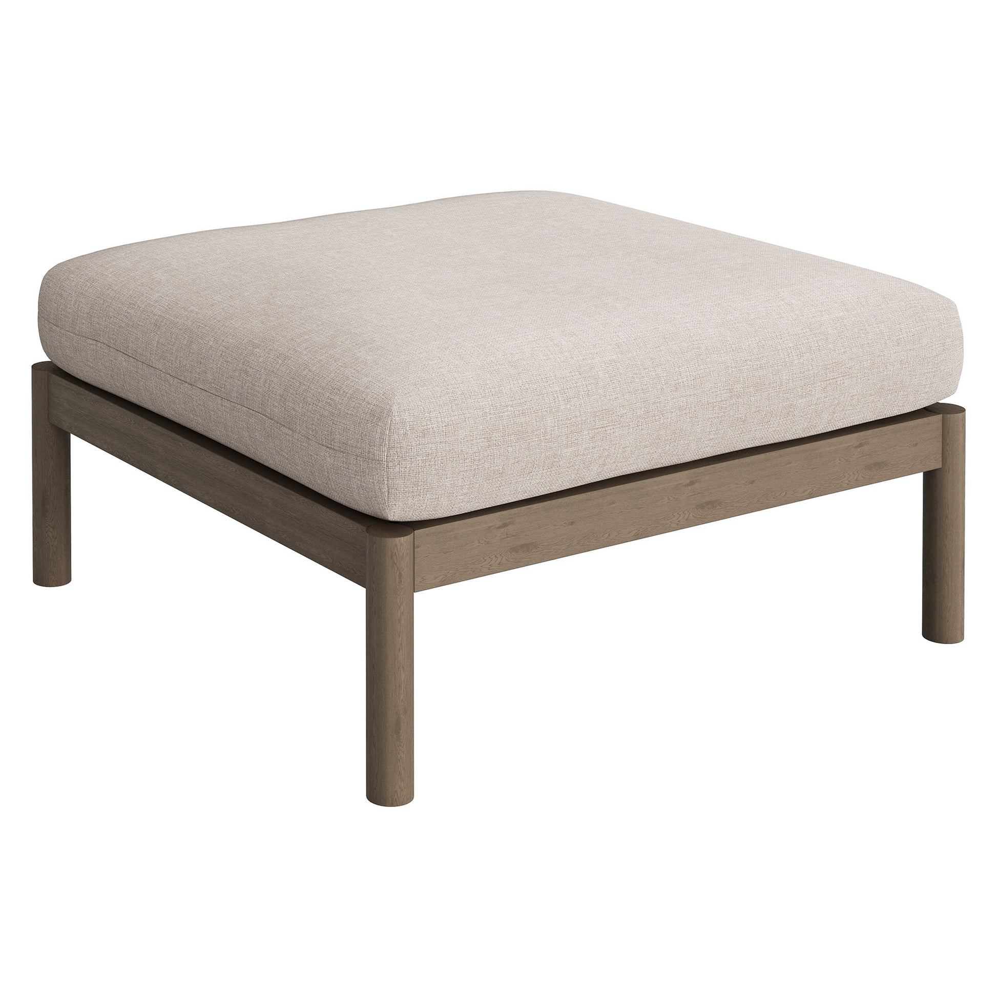 Eleni 2-Piece Outdoor Patio Teak Wood Loveseat with Ottoman Set by Modway