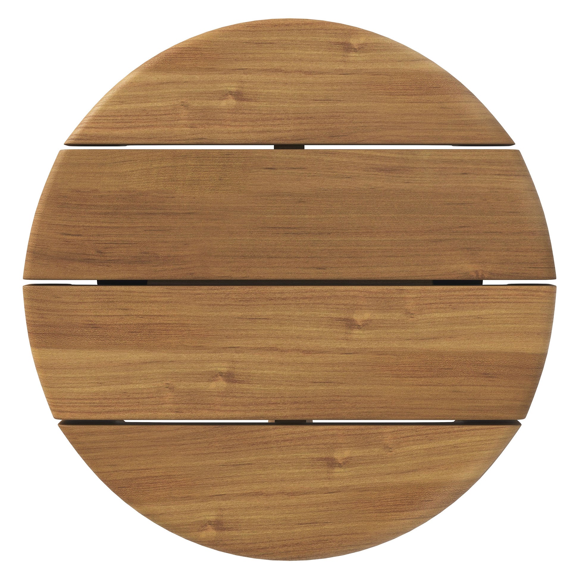 Eleni 20-Inch Round Outdoor Patio Teak Wood Side Table by Modway