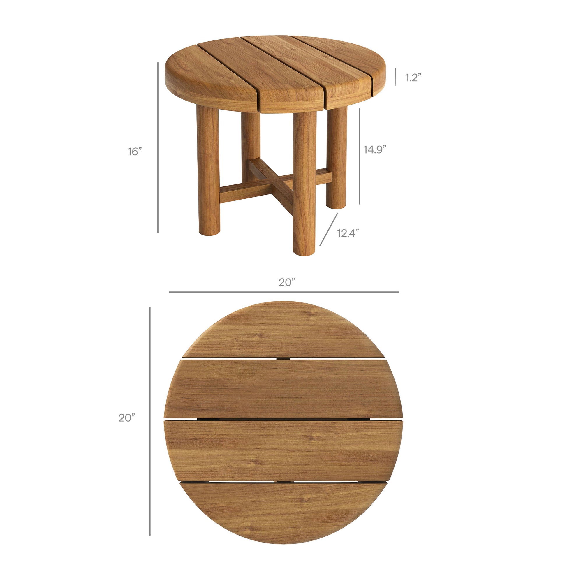 Eleni 5-Piece Outdoor Patio Teak Wood Furniture Set by Modway