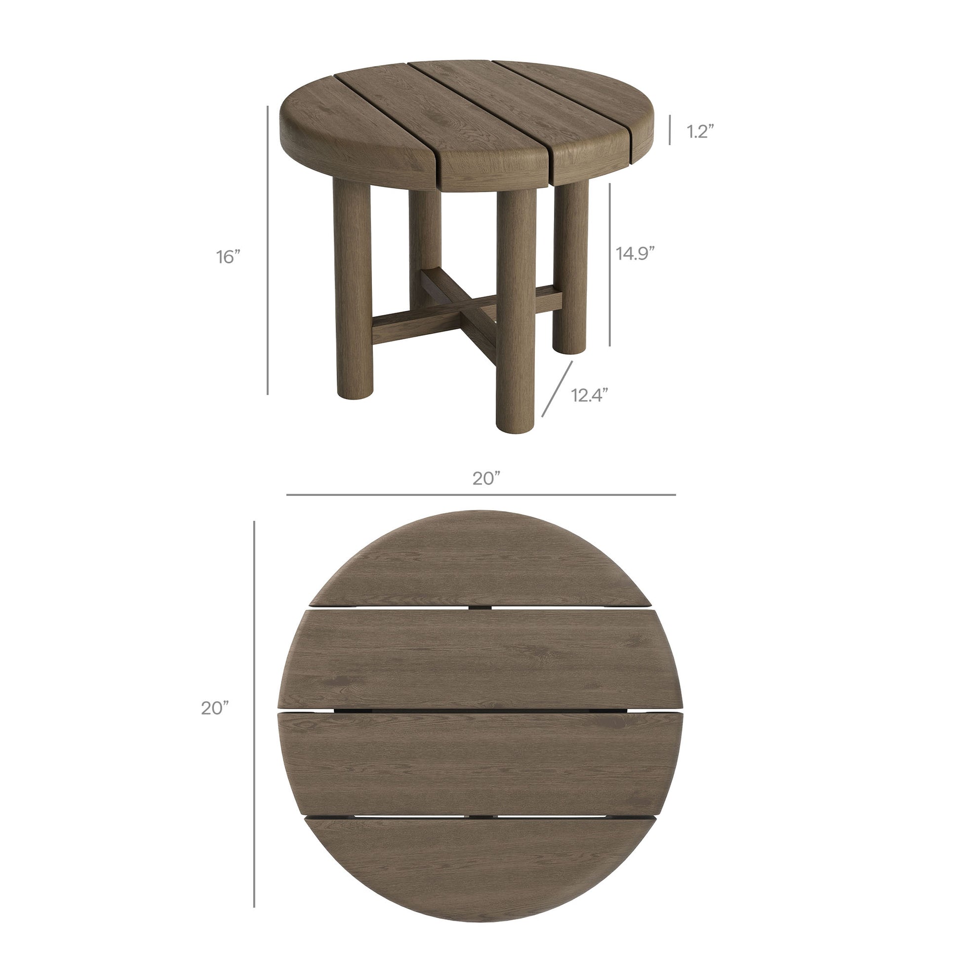 Eleni 5-Piece Outdoor Patio Teak Wood Furniture Set by Modway