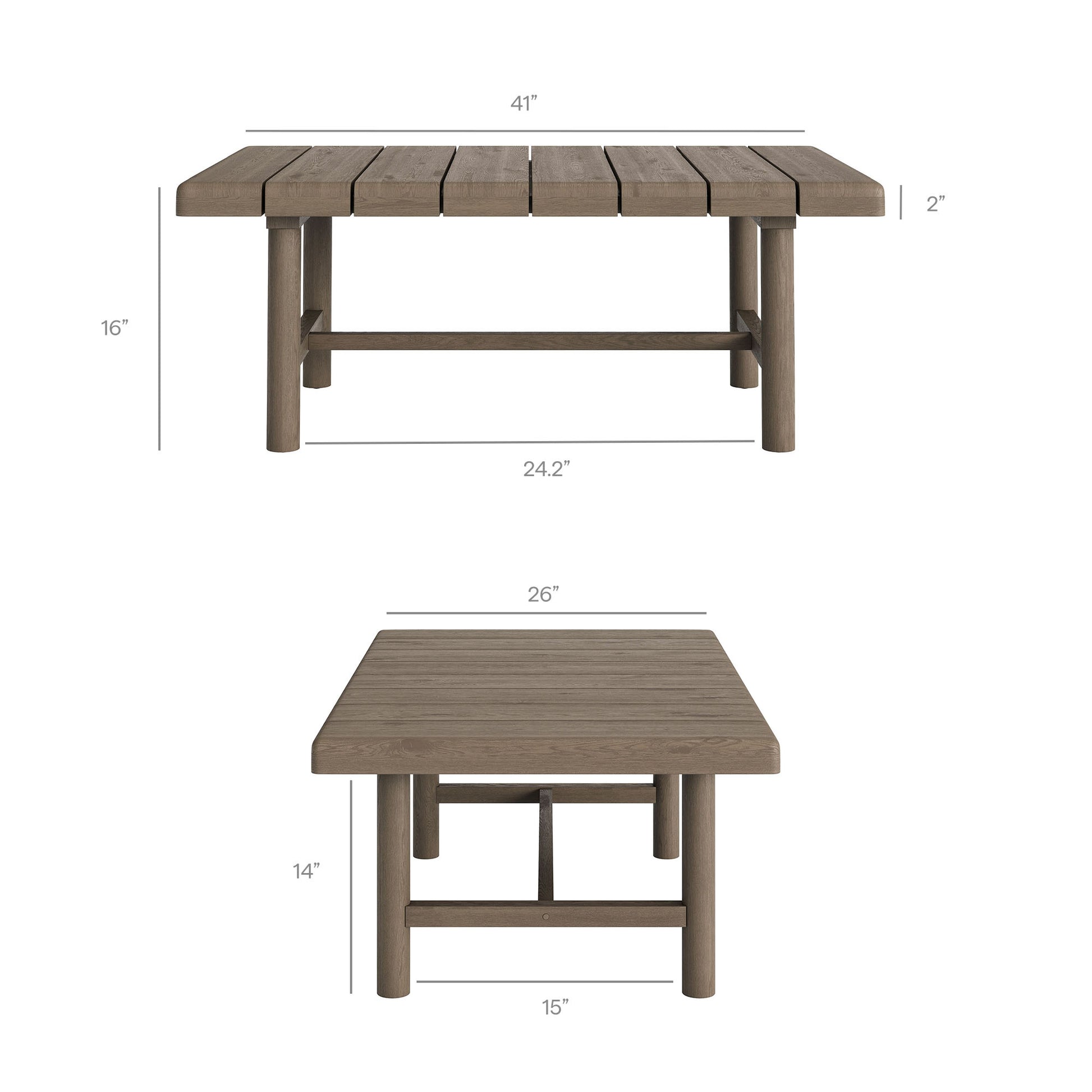 Eleni 4-Piece Outdoor Patio Teak Wood Sofa Set by Modway