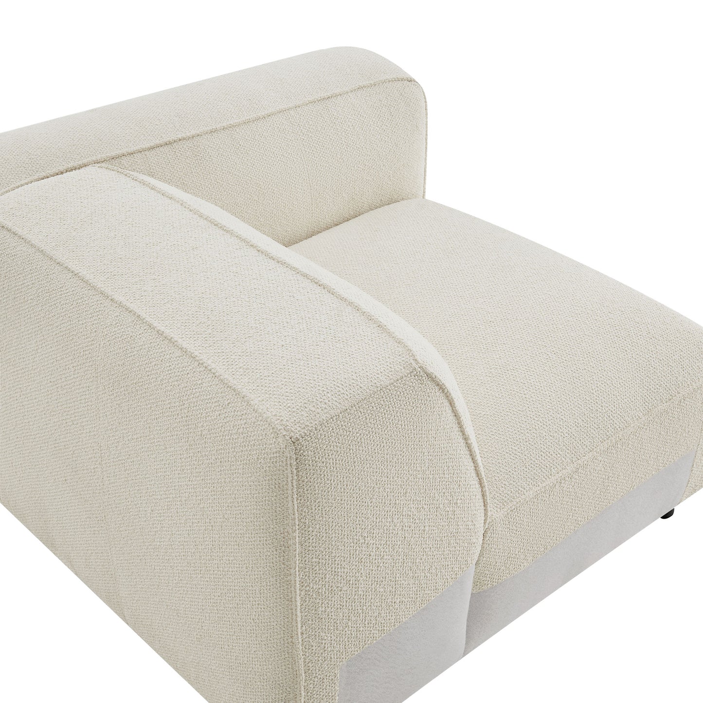 Auren Lattice Bouclé Upholstered Modular Right-Facing Arm Chair by Modway