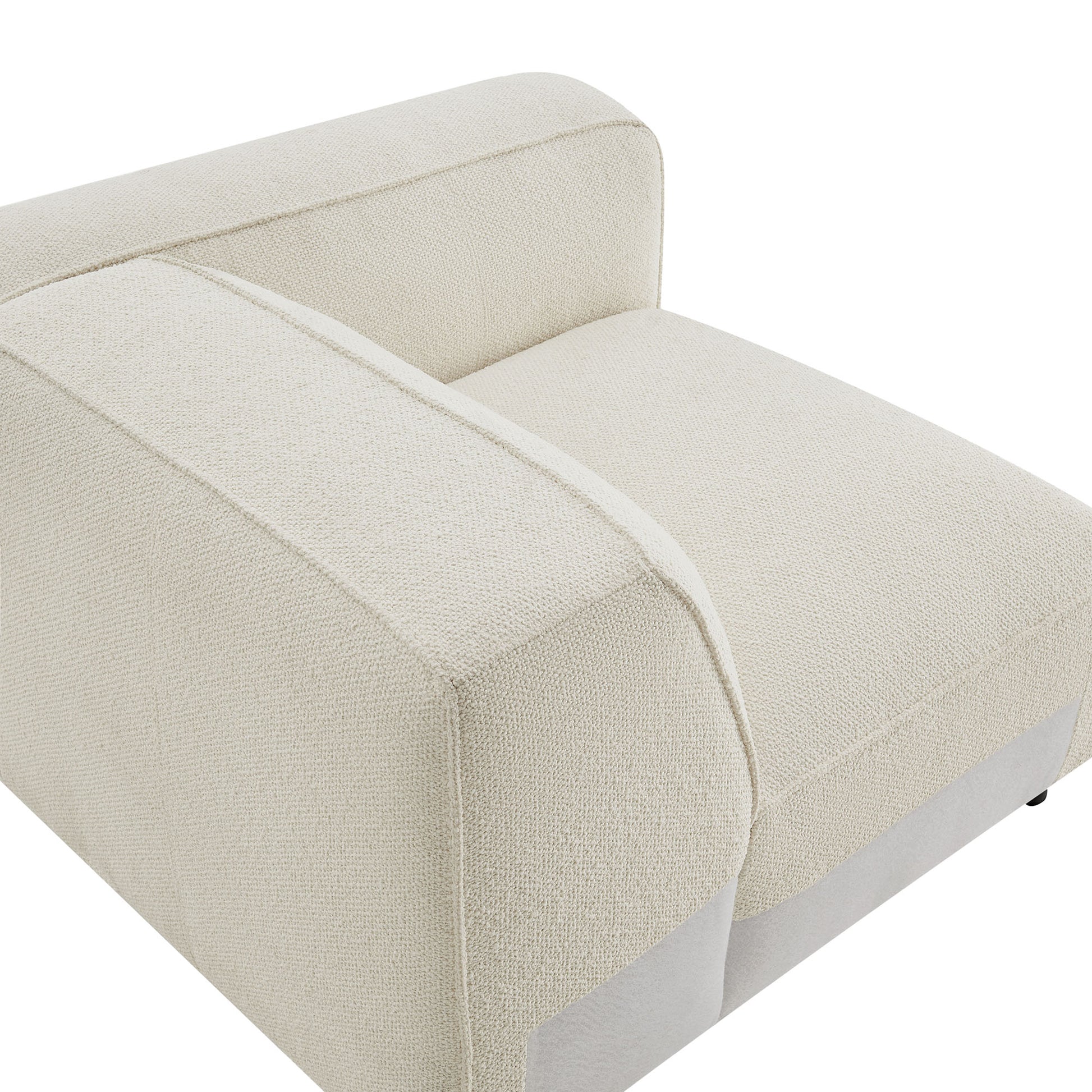 Auren Lattice Bouclé Upholstered Modular Right-Facing Arm Chair by Modway