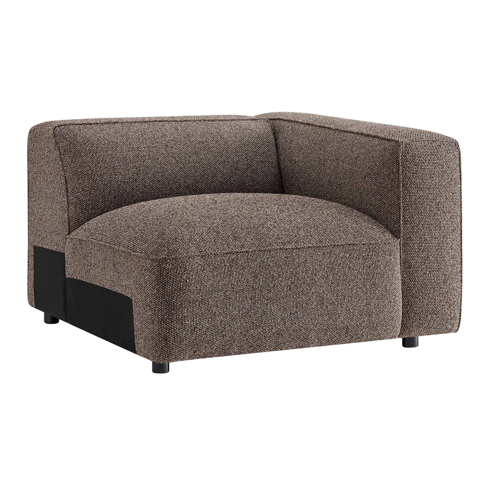 Auren Lattice Bouclé Upholstered Modular Right-Facing Arm Chair by Modway