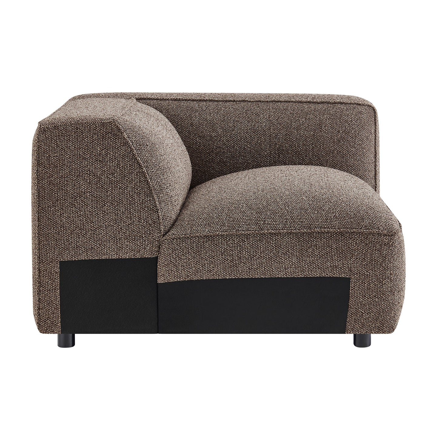 Auren Lattice Bouclé Upholstered Modular Right-Facing Arm Chair by Modway