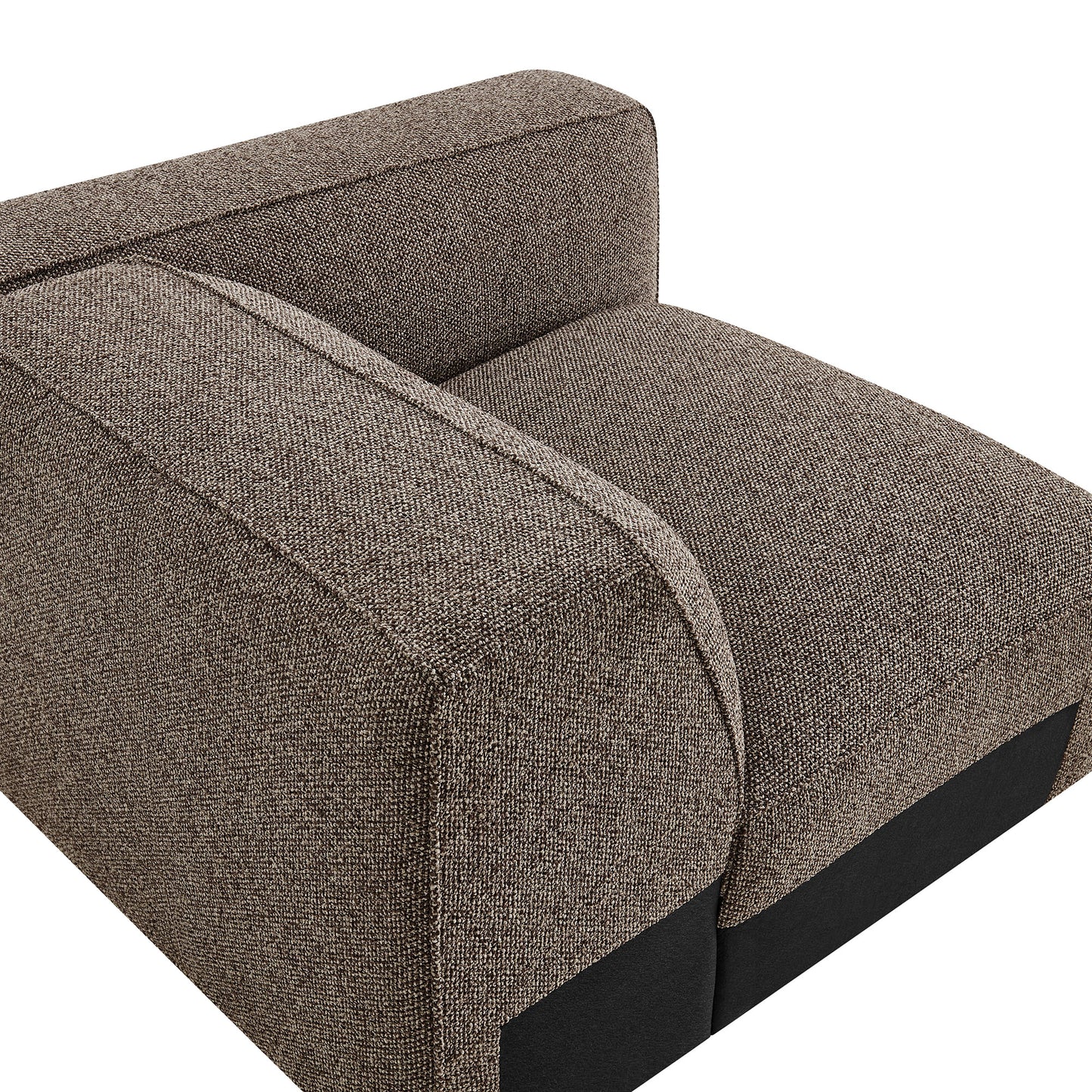 Auren Lattice Bouclé Upholstered Modular Right-Facing Arm Chair by Modway