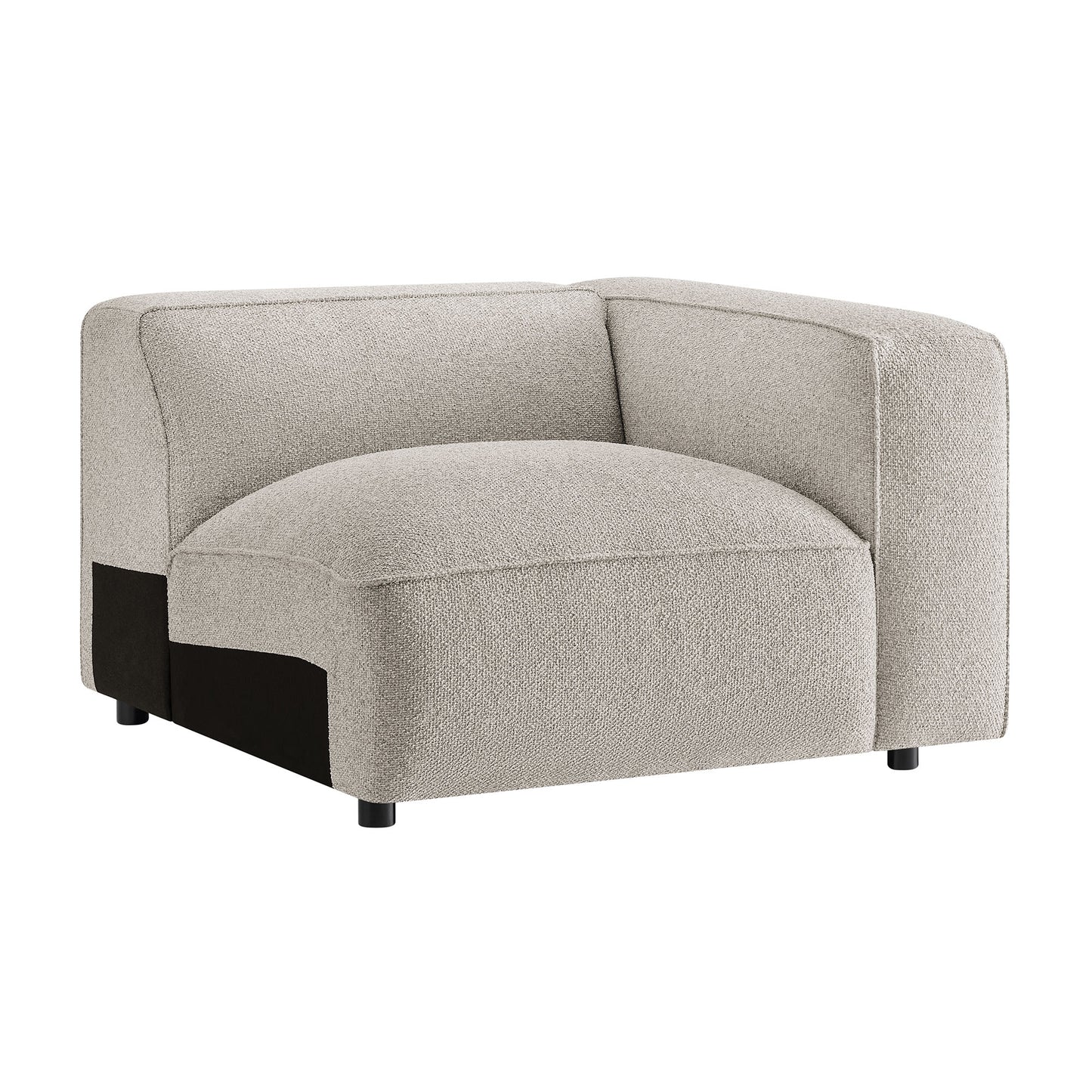 Auren Lattice Bouclé Upholstered Modular Right-Facing Arm Chair by Modway