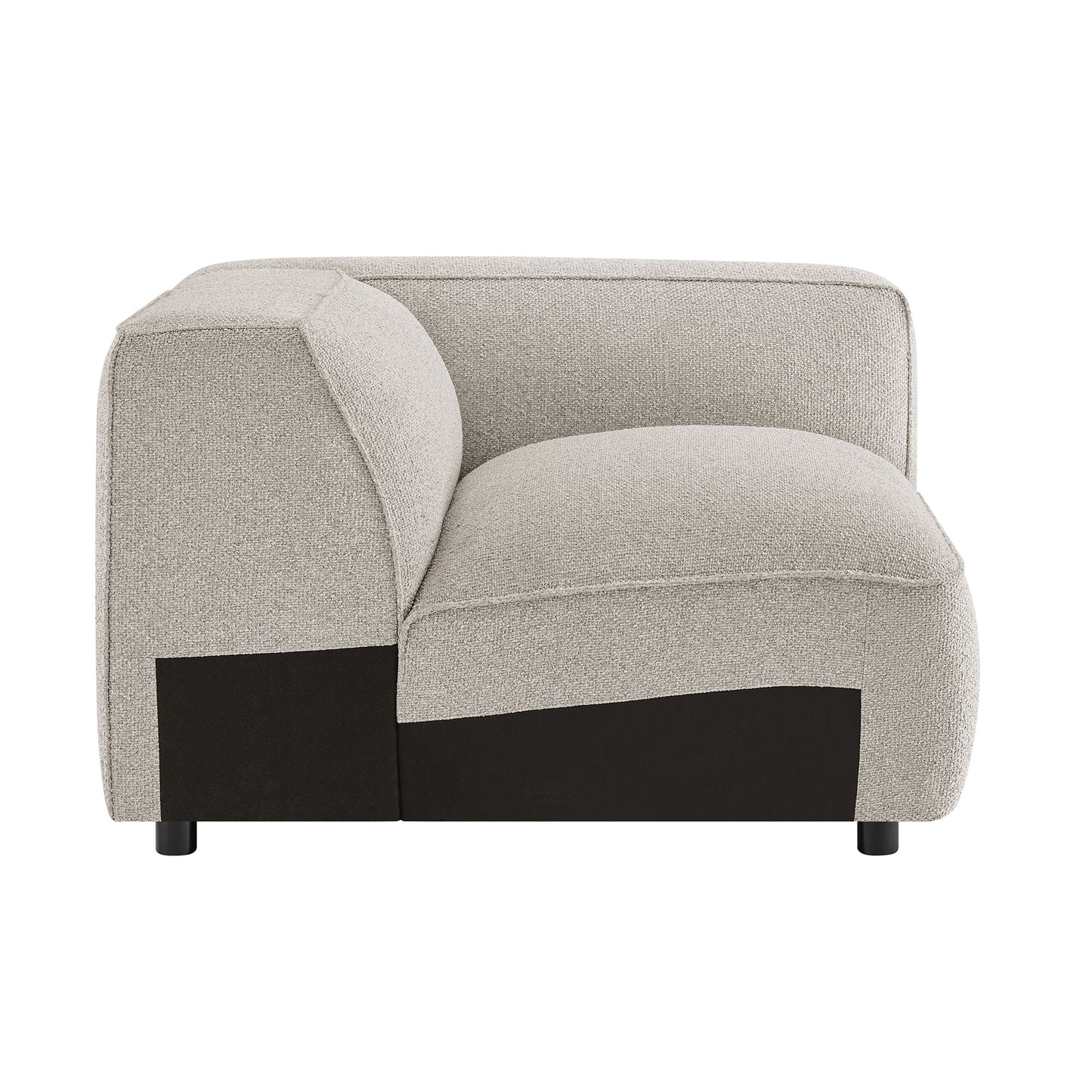 Auren Lattice Bouclé Upholstered Modular Right-Facing Arm Chair by Modway