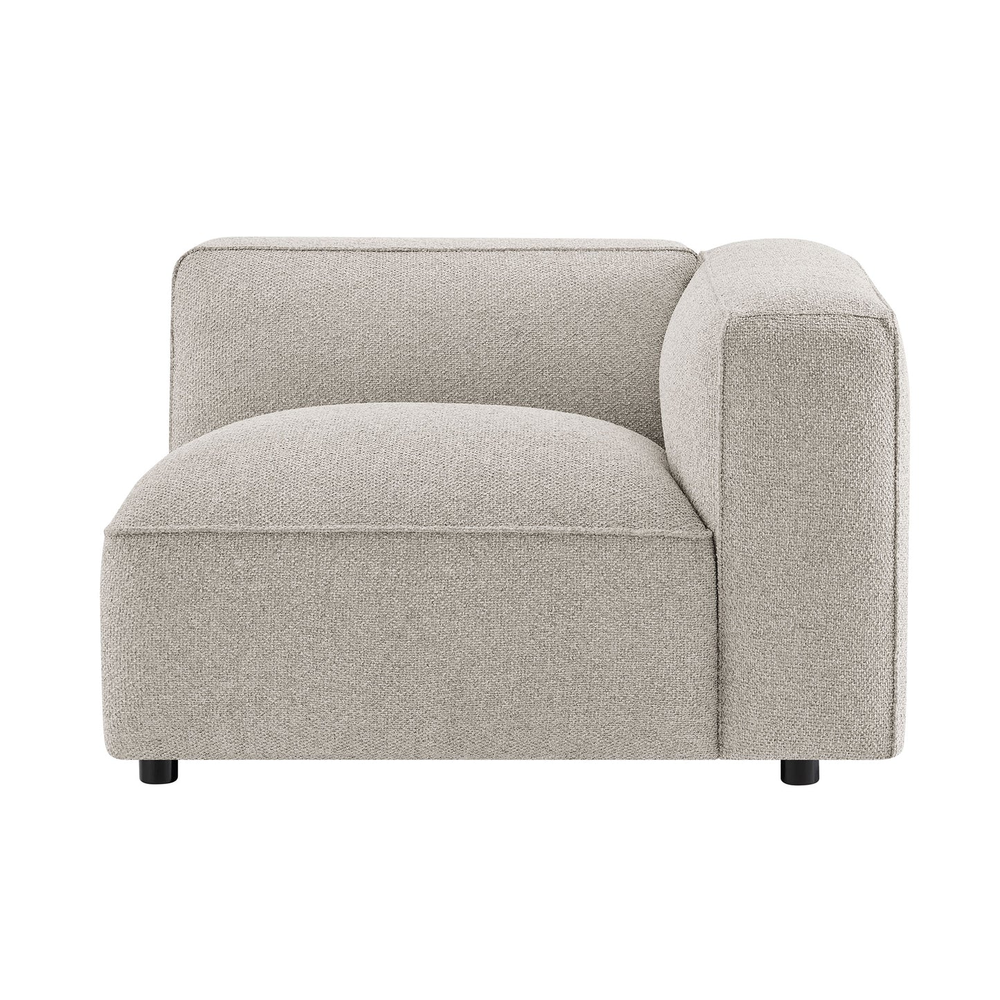 Auren Lattice Bouclé Upholstered Modular Right-Facing Arm Chair by Modway