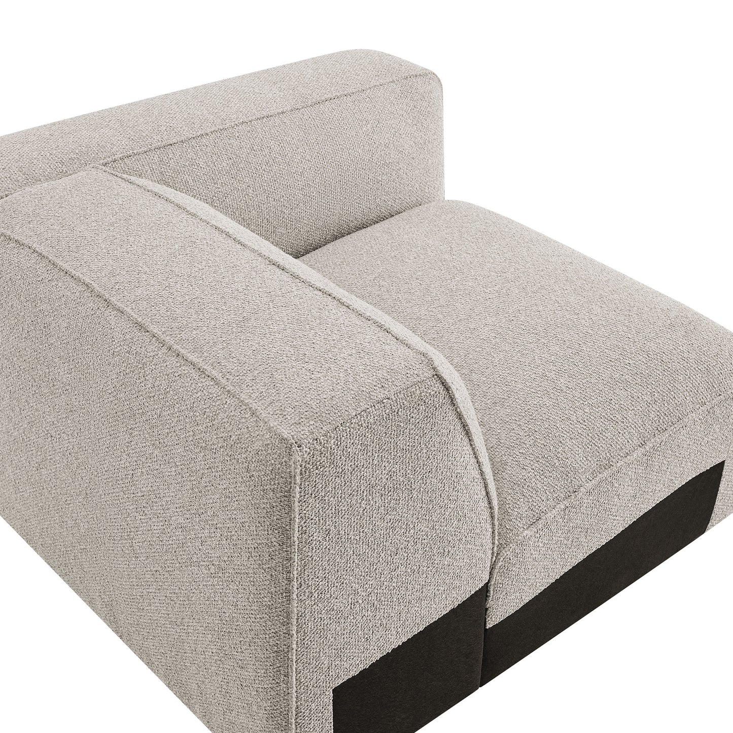 Auren Lattice Bouclé Upholstered Modular Right-Facing Arm Chair by Modway
