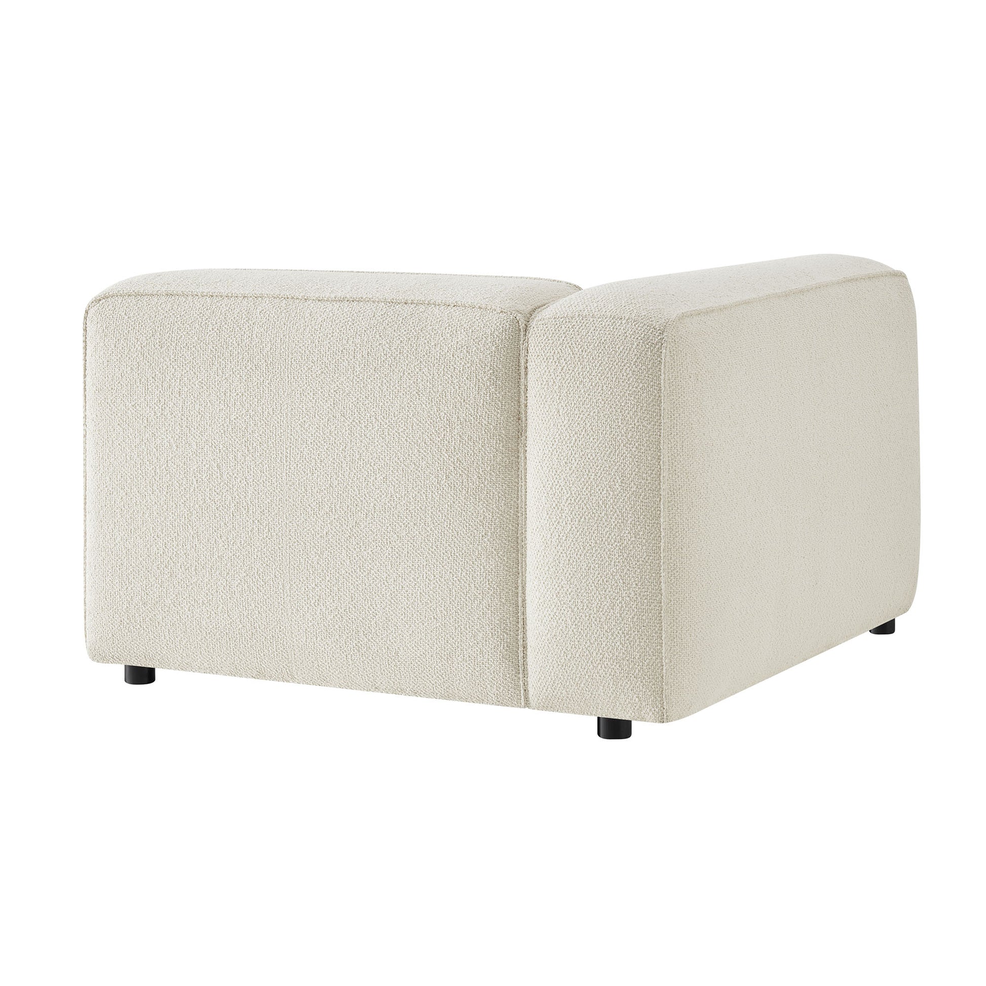 Auren Lattice Bouclé Upholstered Modular Left-Facing Arm Chair by Modway