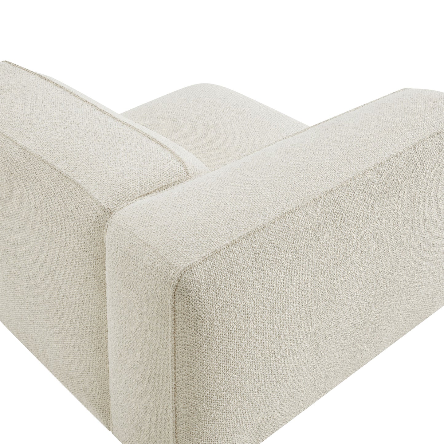 Auren Lattice Bouclé Upholstered Modular Left-Facing Arm Chair by Modway